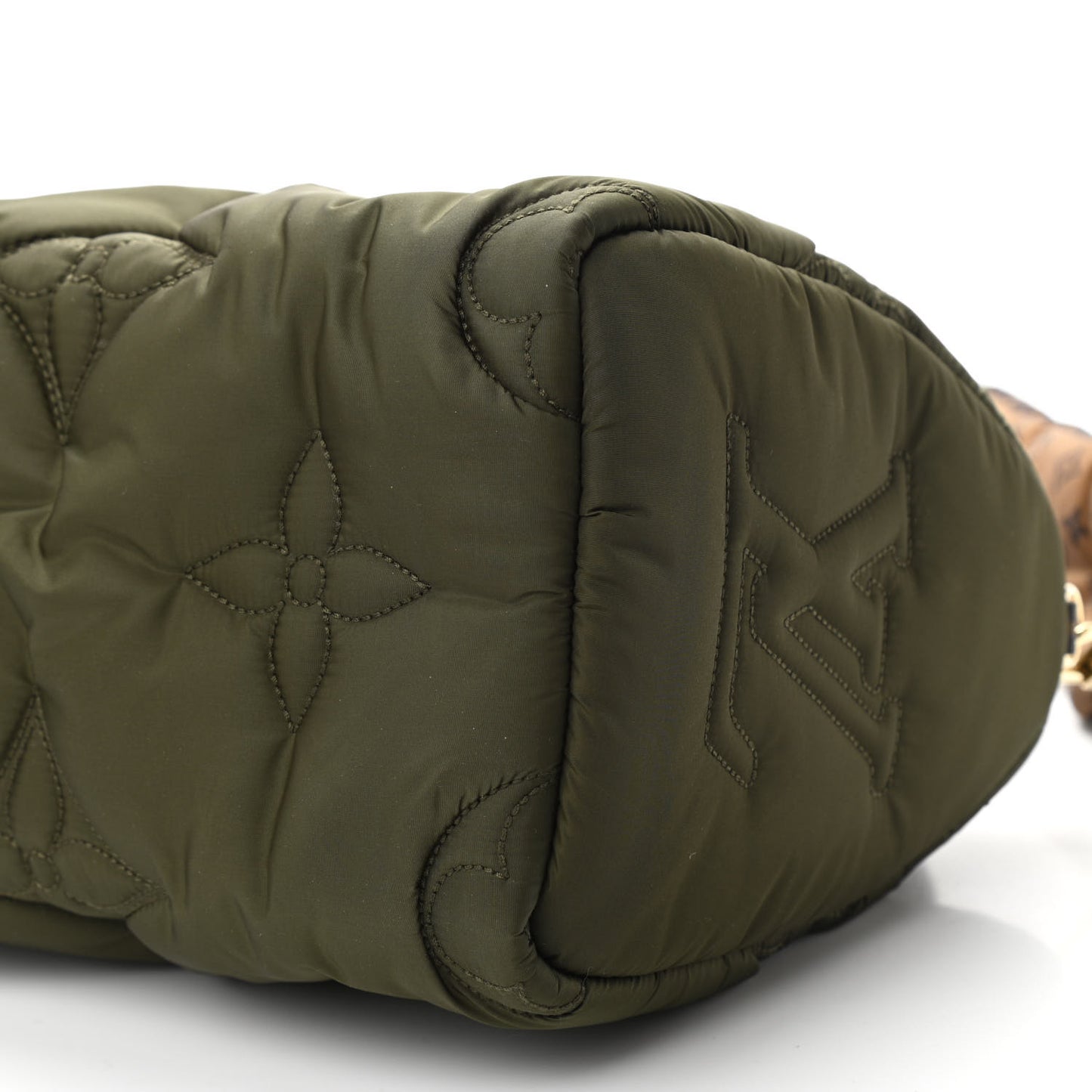 Econyl Mini Monogram Pillow Speedy Bandouliere 25 Khaki