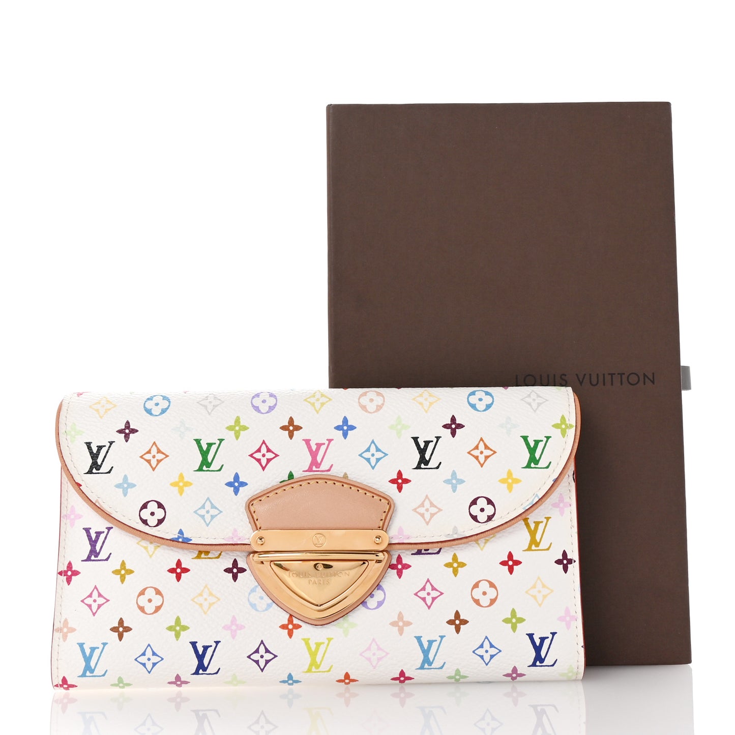 Monogram Multicolor Eugenie Wallet White Litchi