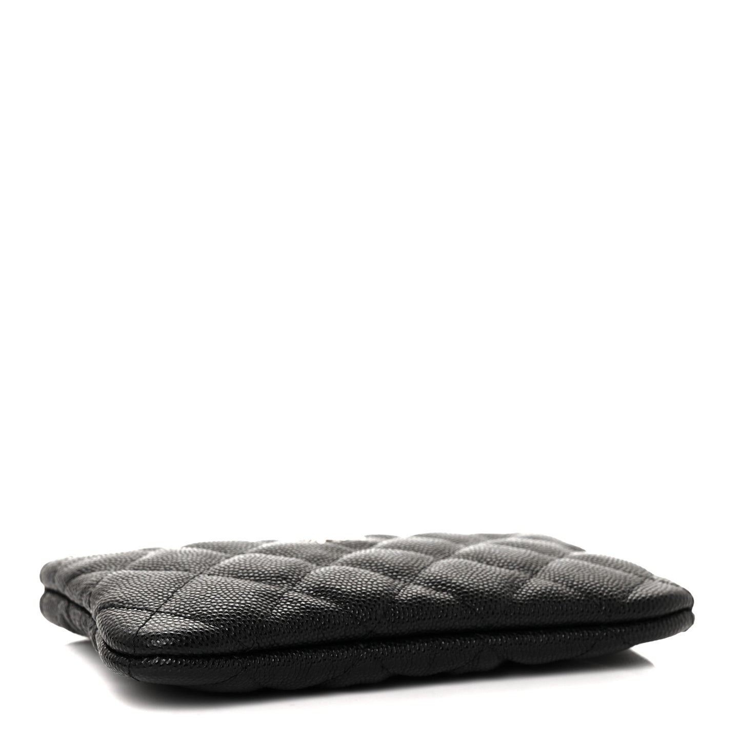 Caviar Quilted Small Cosmetic Case Black
