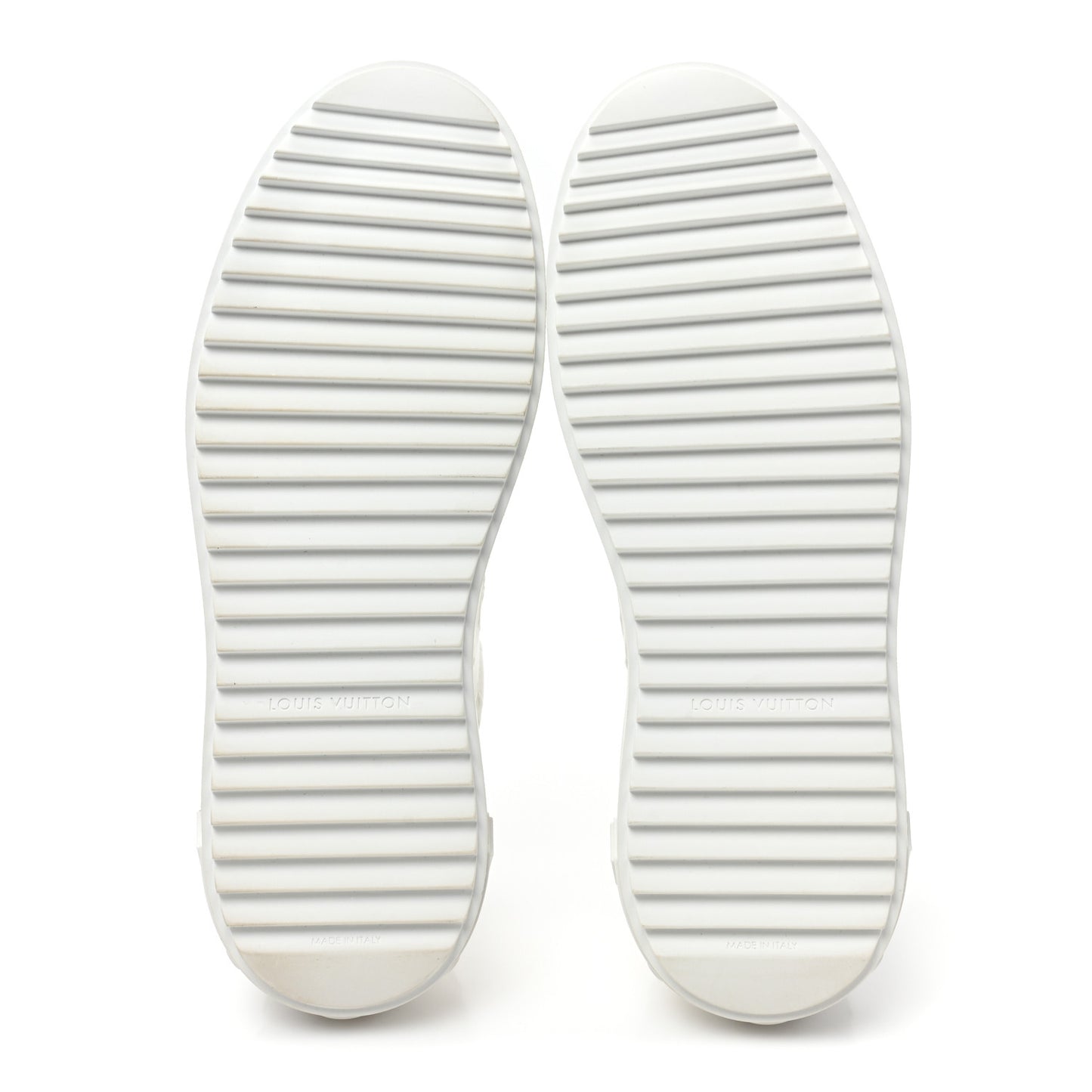 Lambskin Embossed Monogram Time Out Sneakers 38.5 White