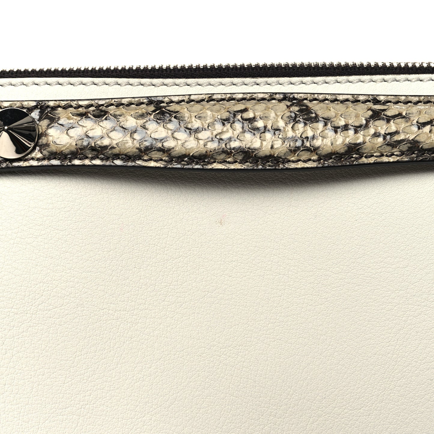 Vitello Dolce Elaphe Medium By The Way Boston Bag White Ice Multicolor