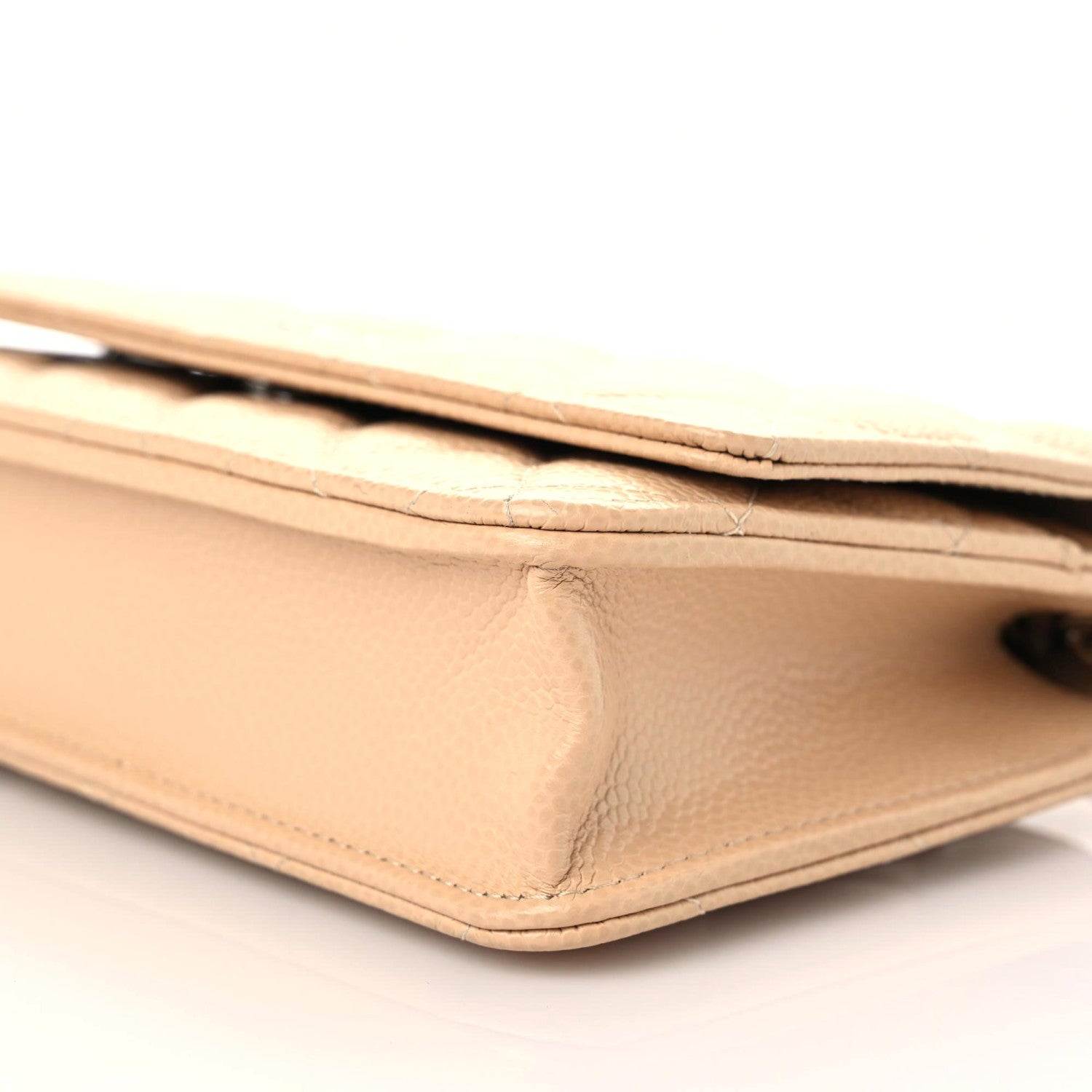 Chanel Caviar Quilted Wallet On Chain WOC Beige 6 of 15