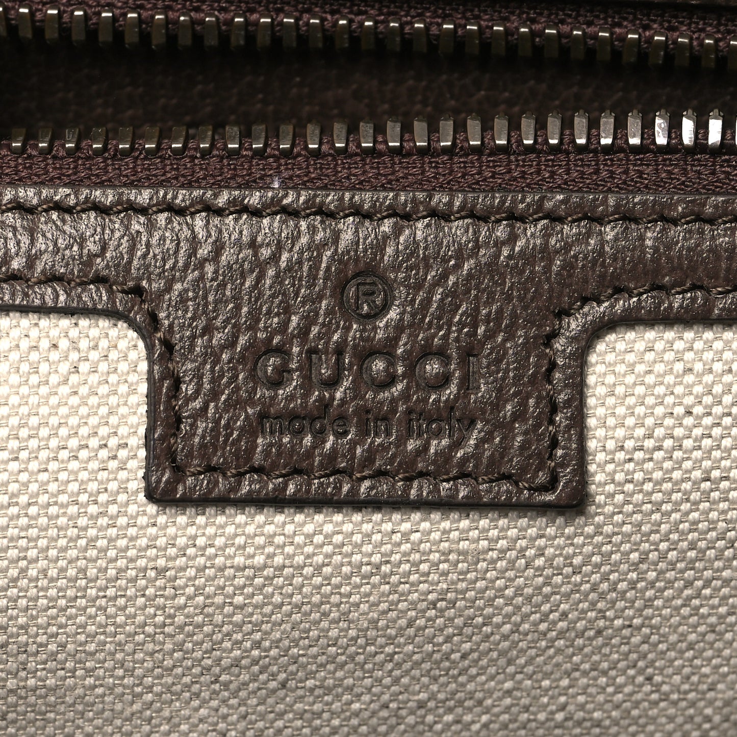 GG Supreme Monogram Textured Dollar Calfskin Web Medium Savoy Duffle Bag Beige Ebony New Acero
