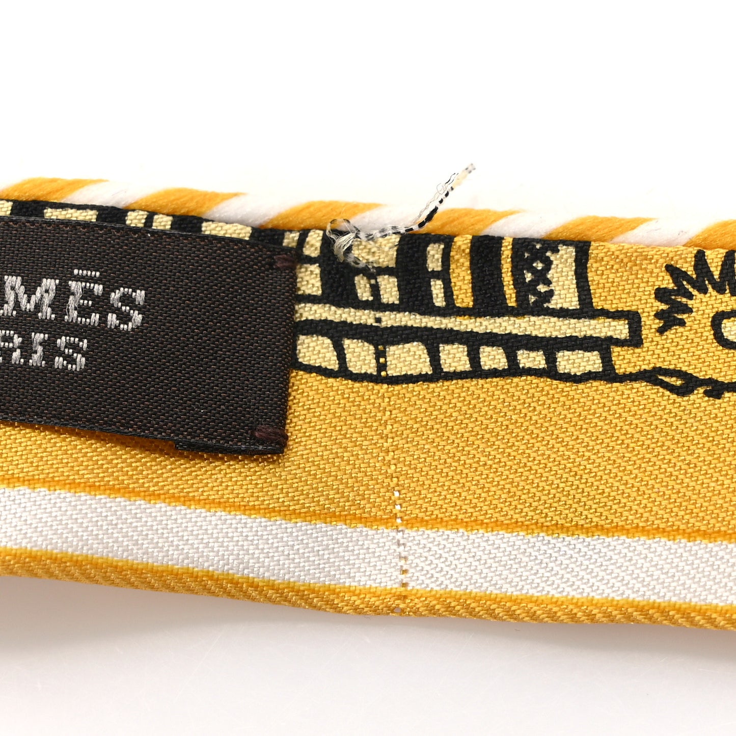 Silk Candy Doll Hermes-Paris Station Twilly Miel Caramel Black