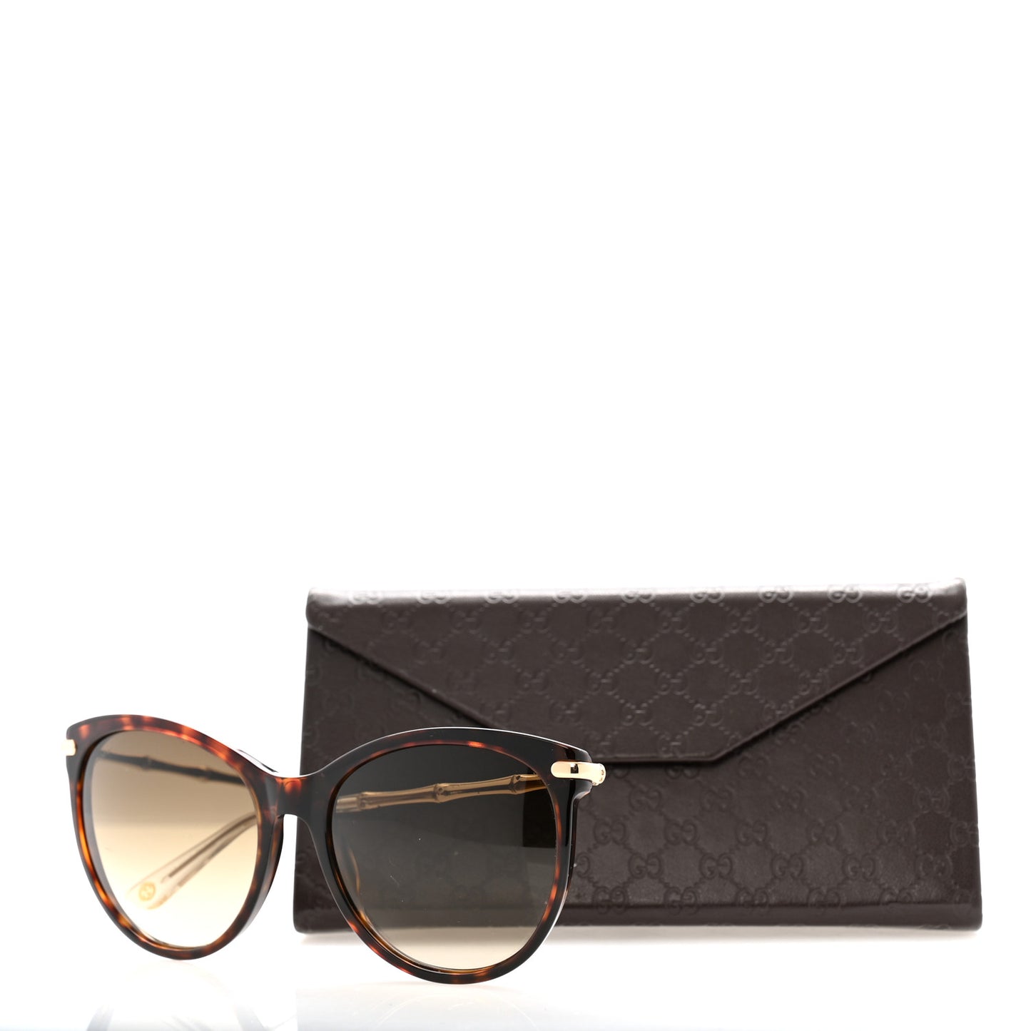 Bamboo Cat Eye Sunglasses GG3771/S Tortoise