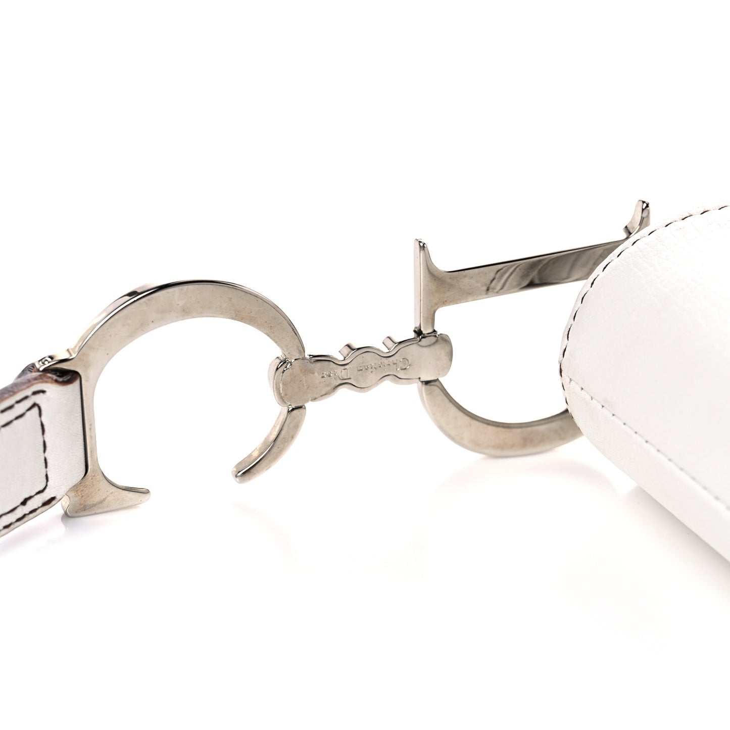 Calfskin Saddle Bag White