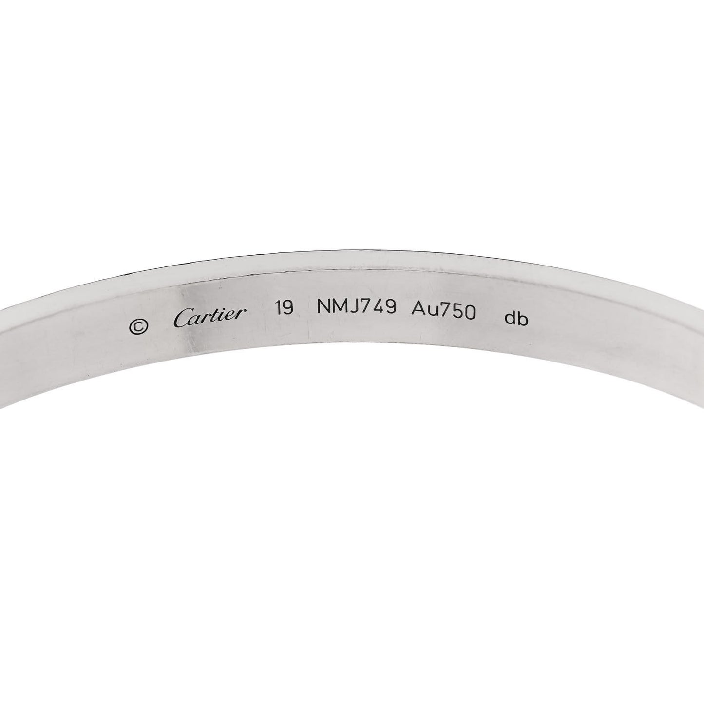 18K White Gold LOVE Bracelet 19