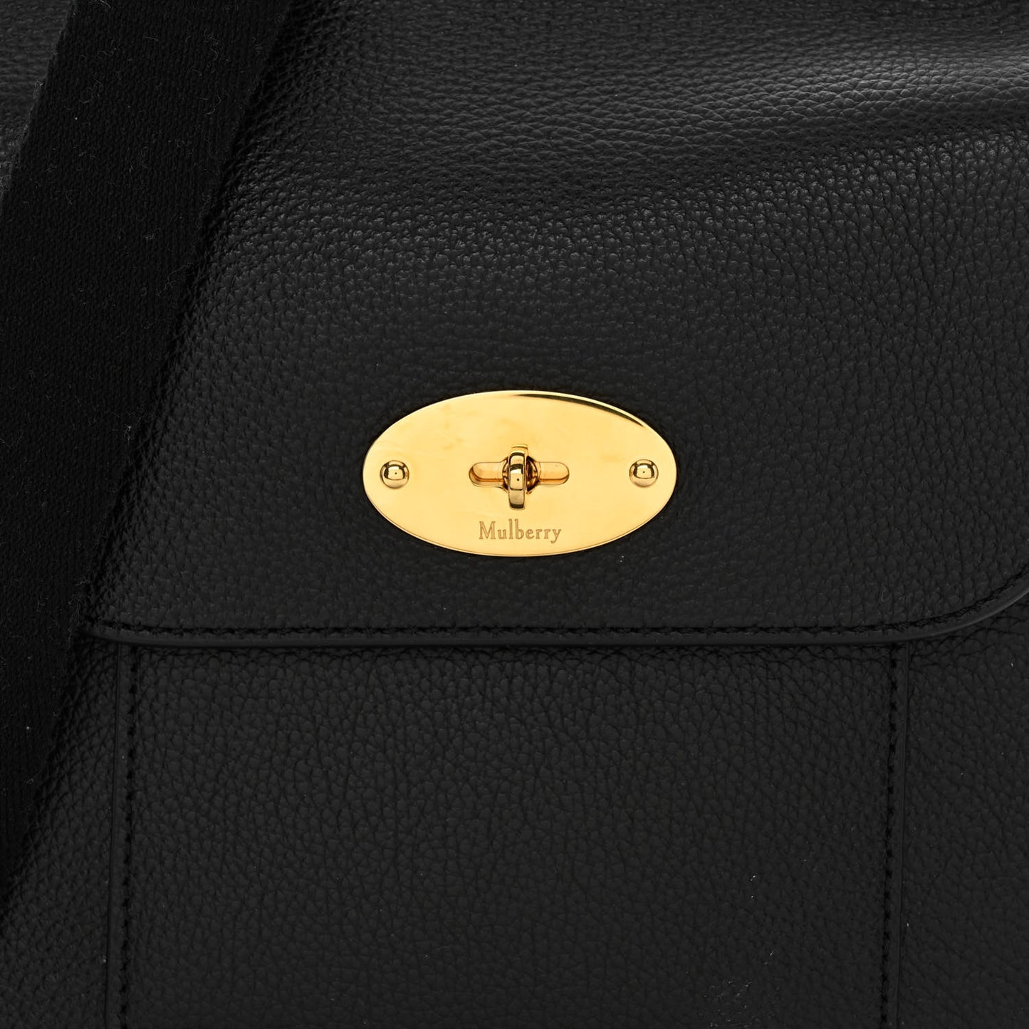 Natural Grain Calfskin Antony Messenger Crossbody Black