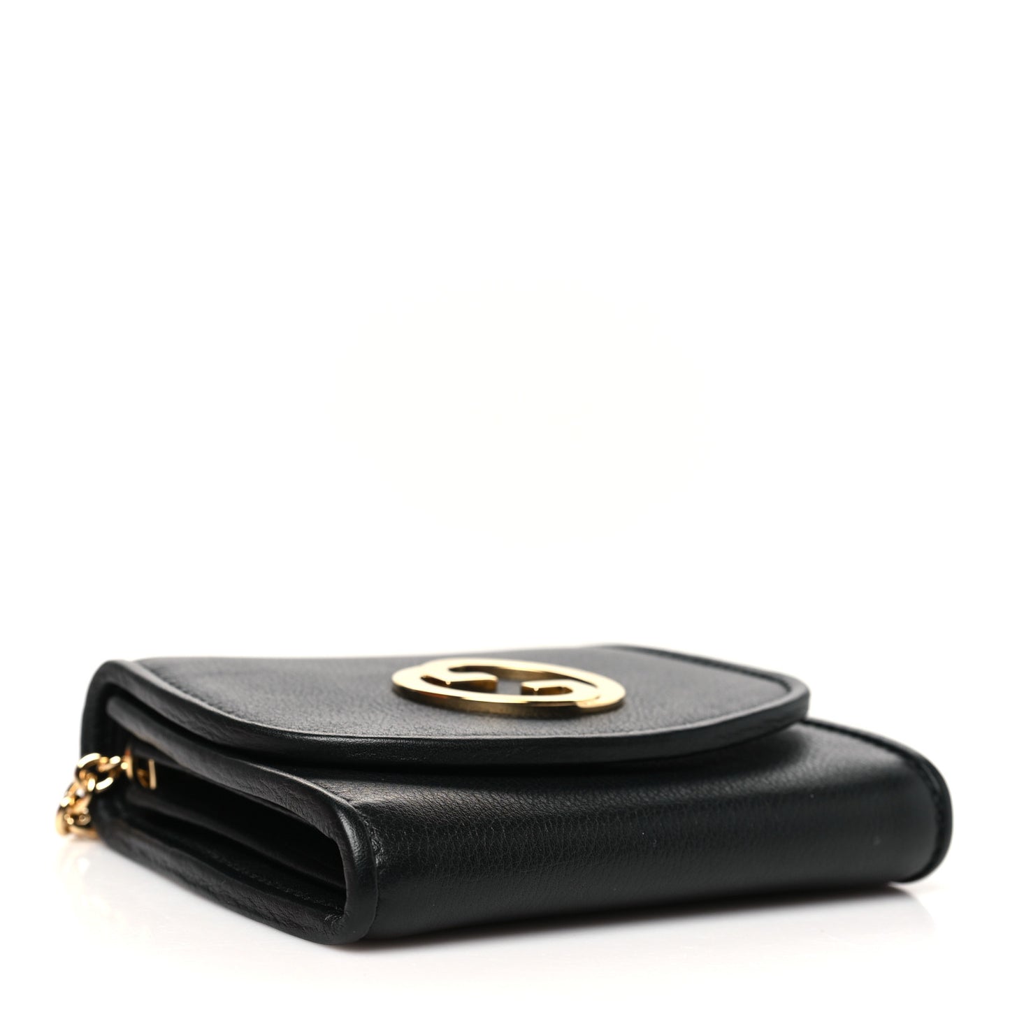 Roxy Calfskin Medium Blondie Chain Wallet Black