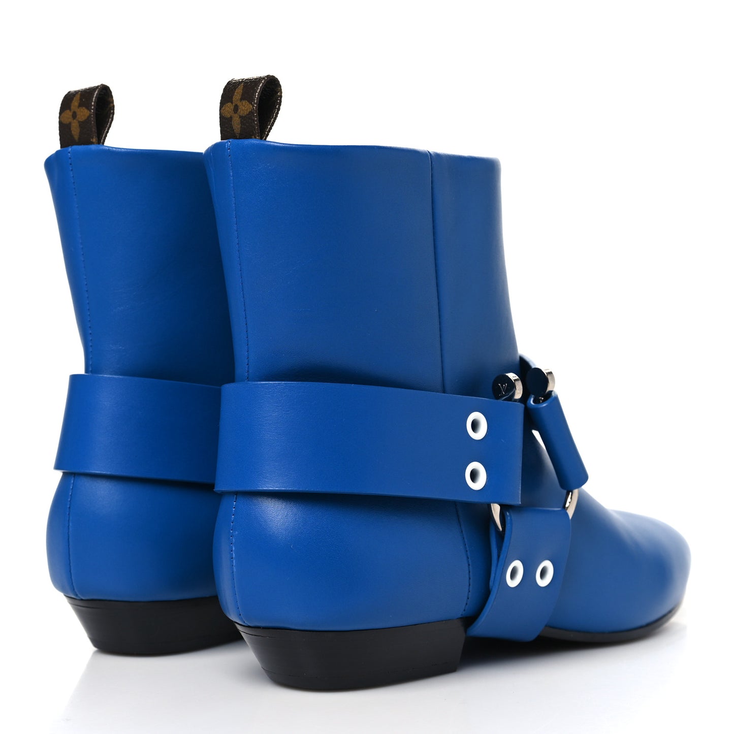 Calfskin Rhapsody Ankle Boots 40 Blue