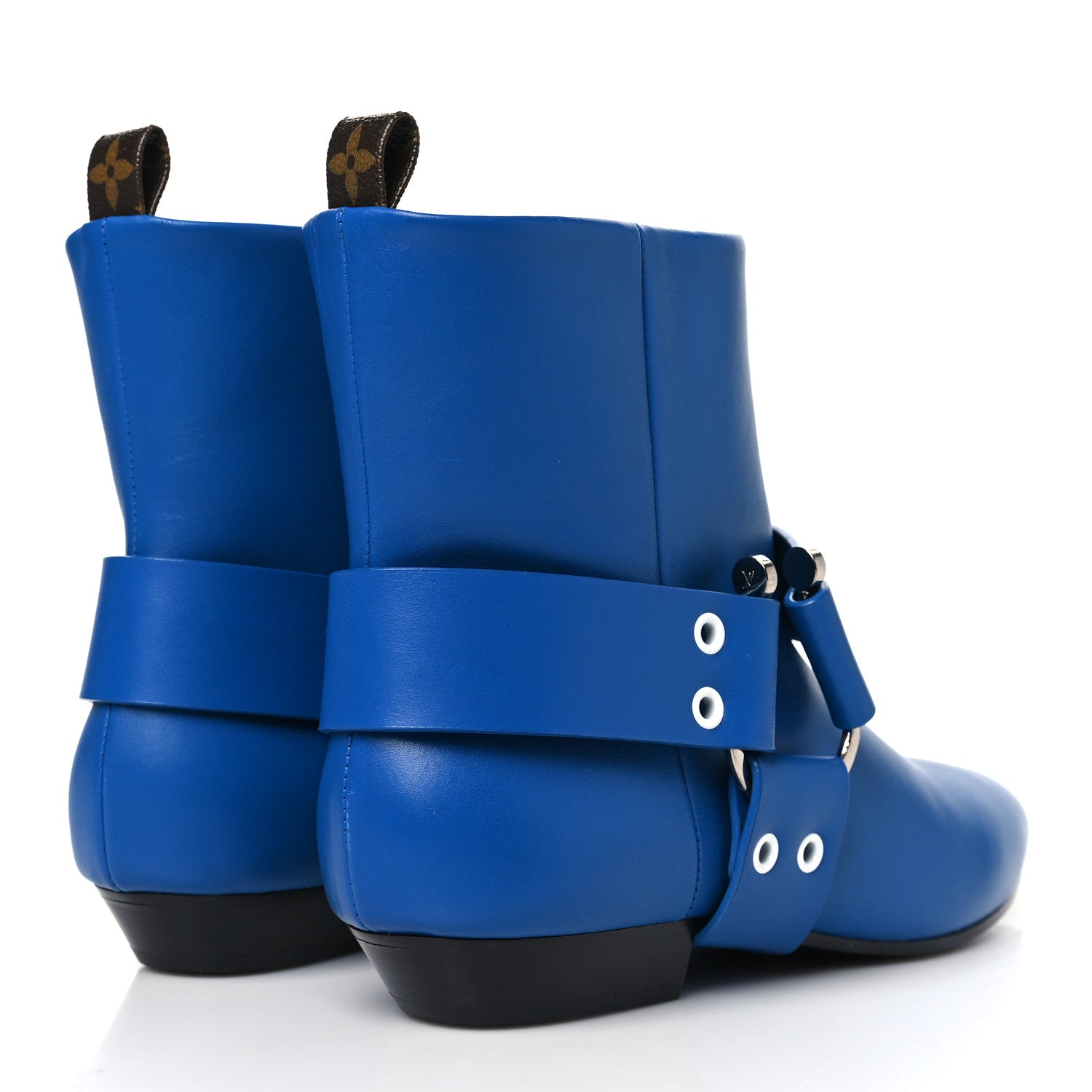 Louis Vuitton Calfskin Rhapsody Ankle Boots 40 Blue 4 of 9