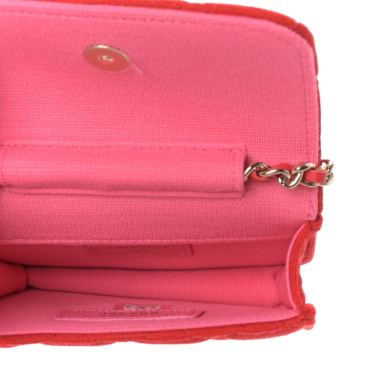 Jersey Quilted Micro Mini Flap Red