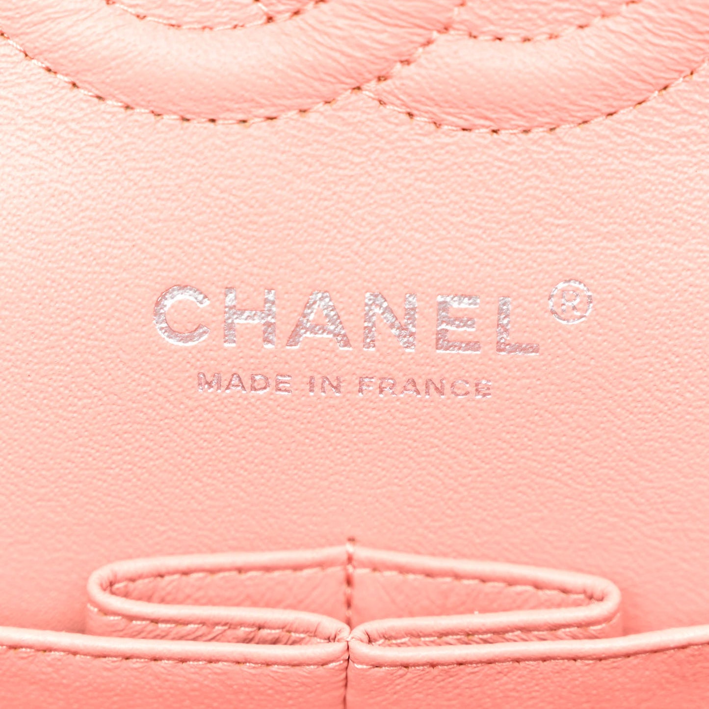 Patent Quilted Medium Double Flap Pink