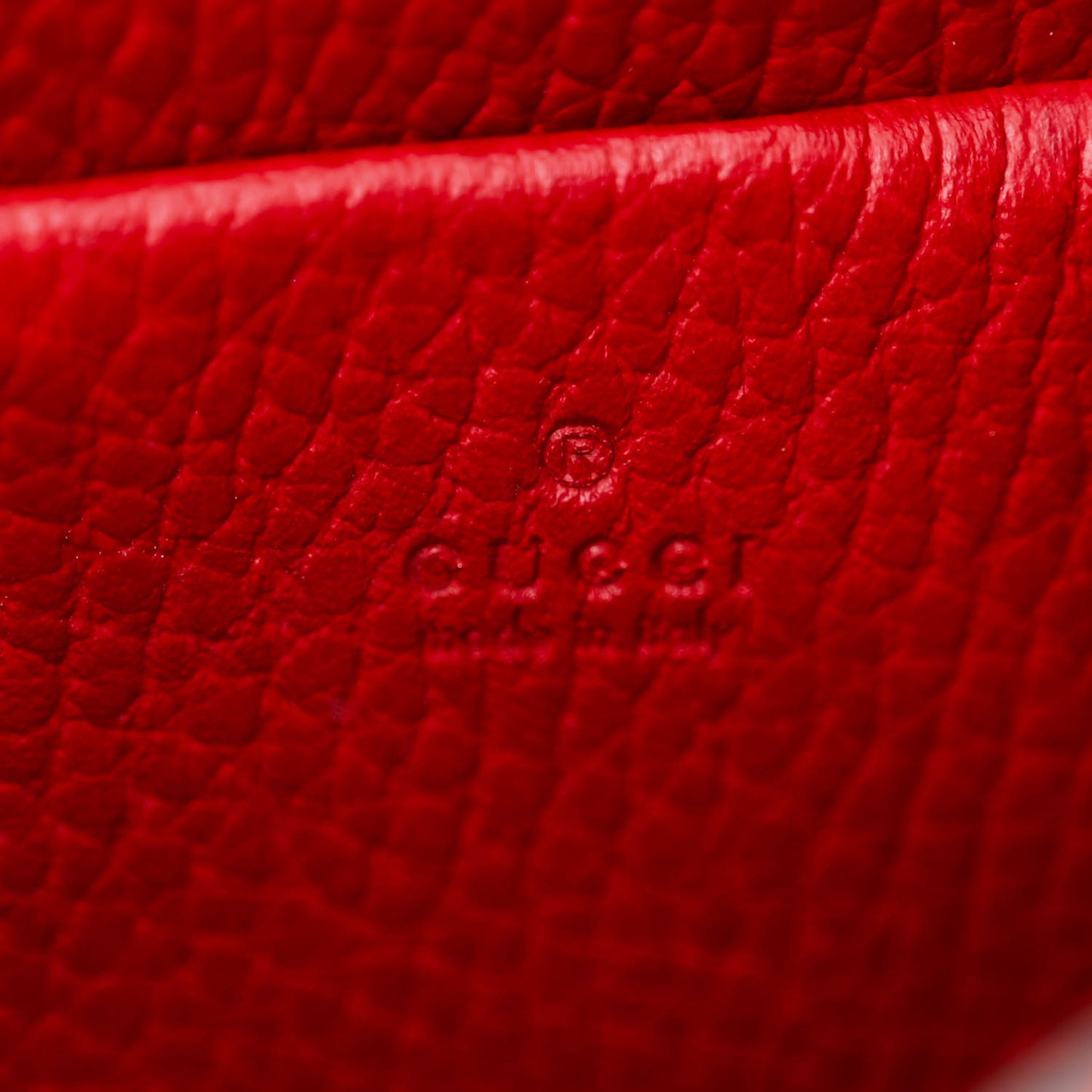 Calfskin Mini Dionysus Chain Wallet Hibiscus Red