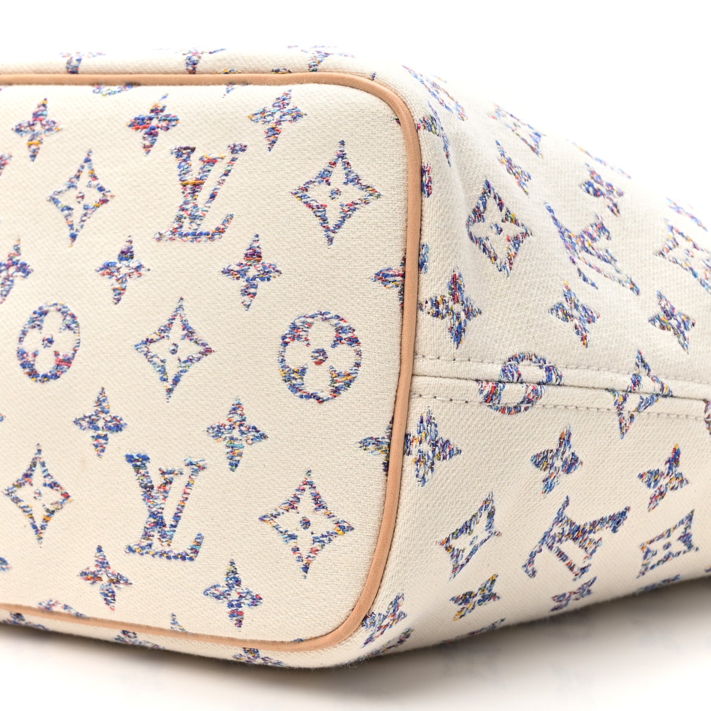 Monogram Jacquard Neverfull MM Multicolor Beige