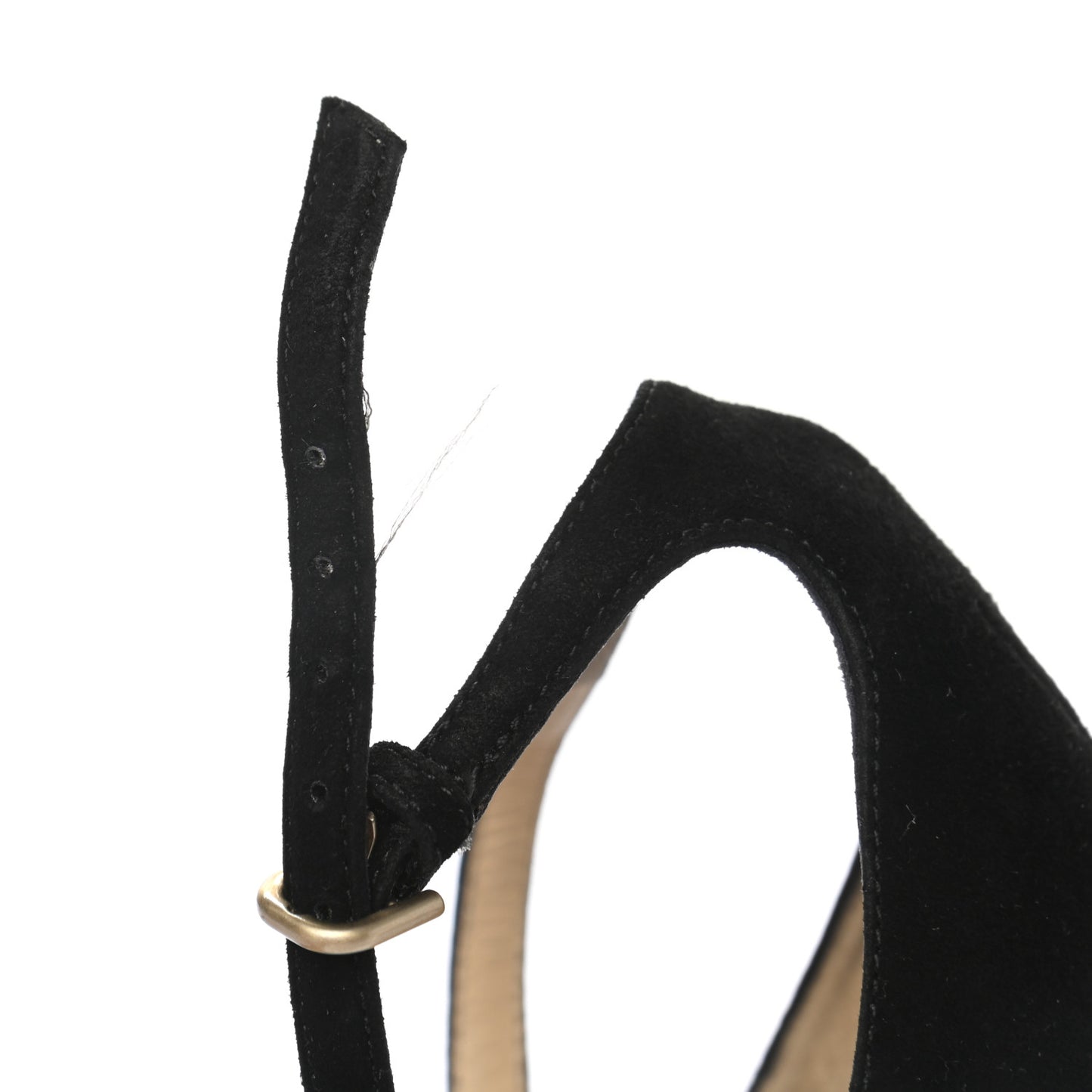 Suede Misty 120 Sandals 38.5 Black