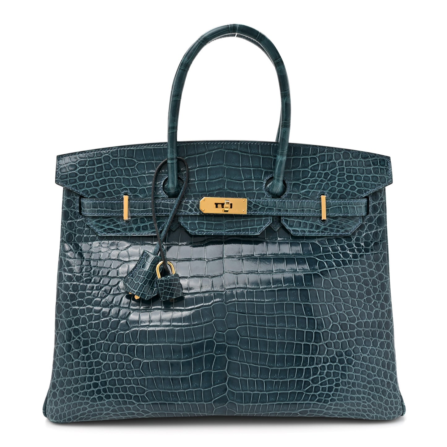 Shiny Porosus Crocodile Birkin 35 Colvert