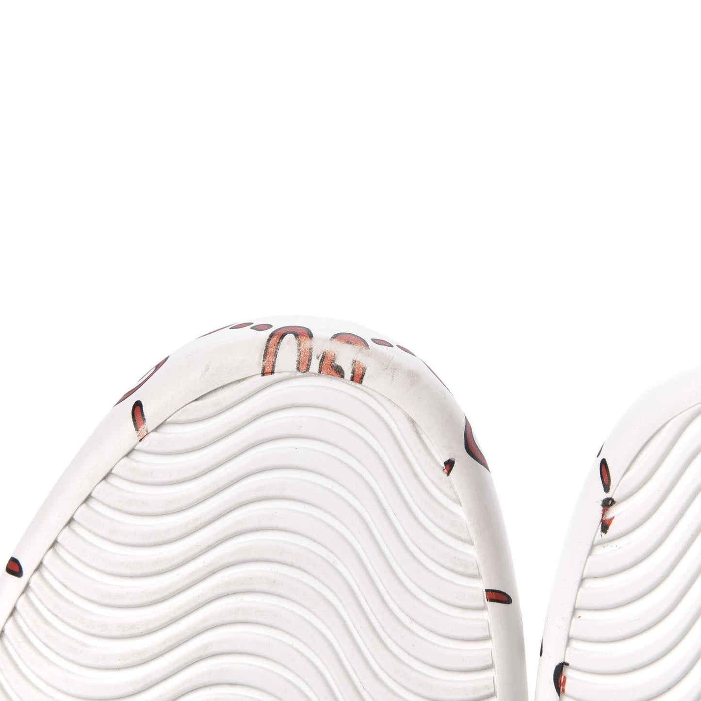 Calfskin GucciGhost Print Mens Ace Sneakers 7 White Hibiscus Red