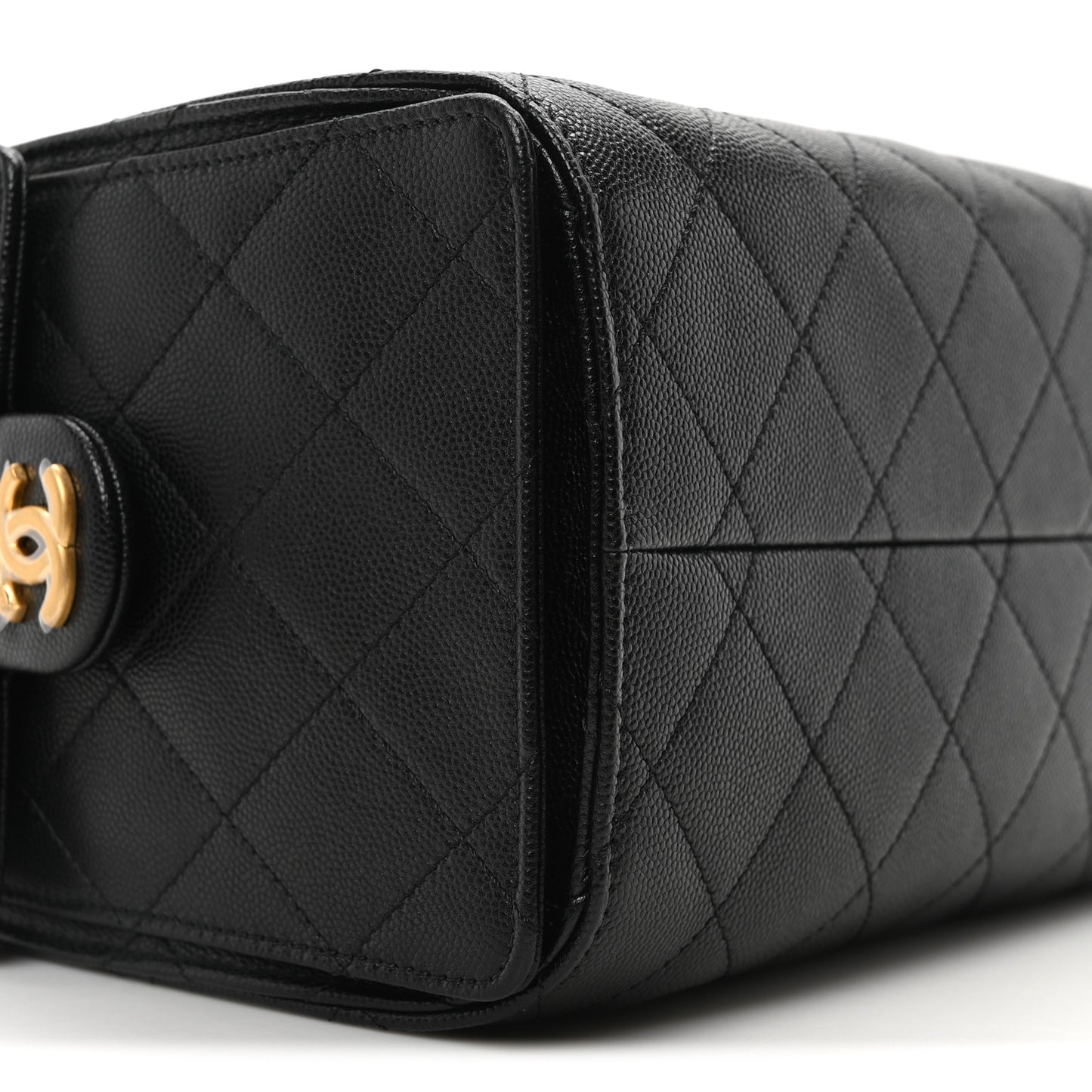 Caviar Quilted Small Chanel 25 Handbag Black