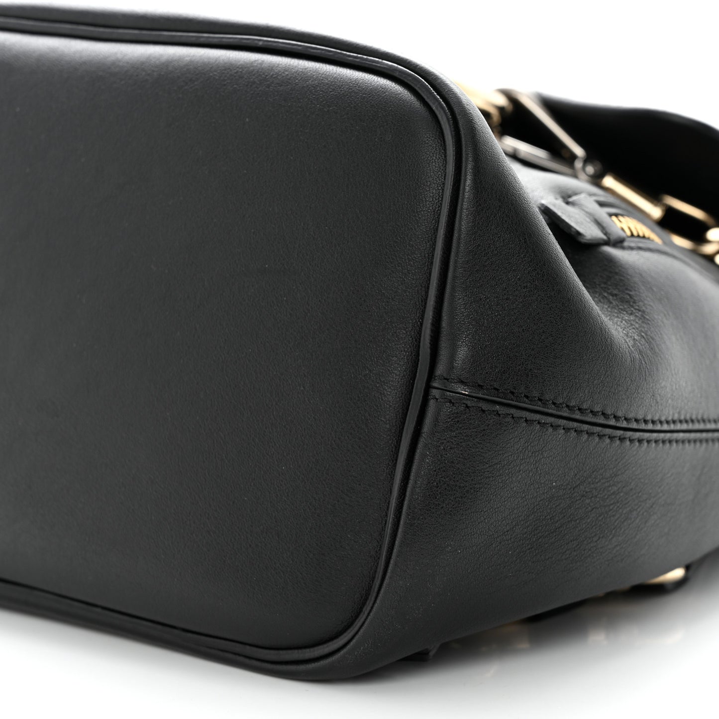 Suede Calfskin Small Faye Backpack Black