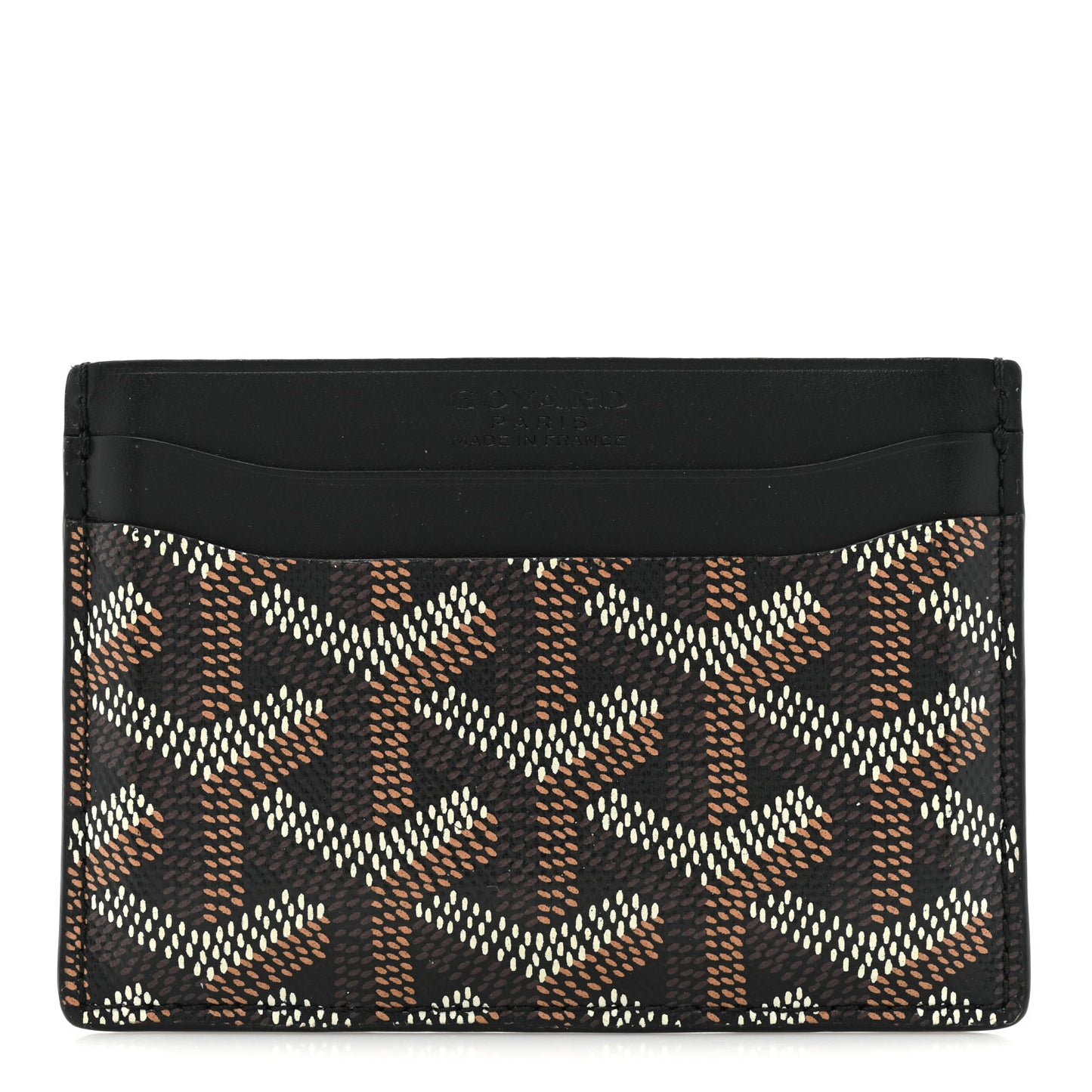 Goyardine Saint Sulpice Card Holder Black