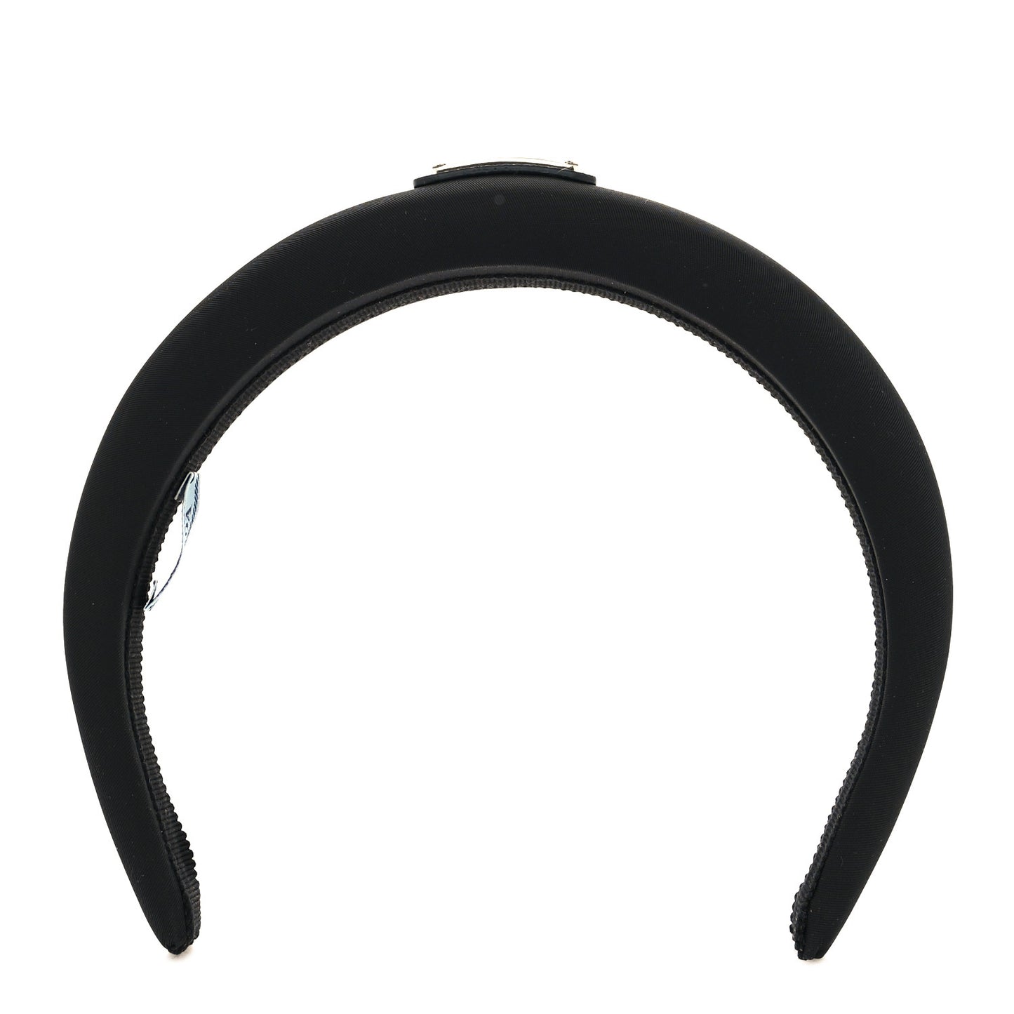 Re-Nylon Metal Triangle Logo Headband Black