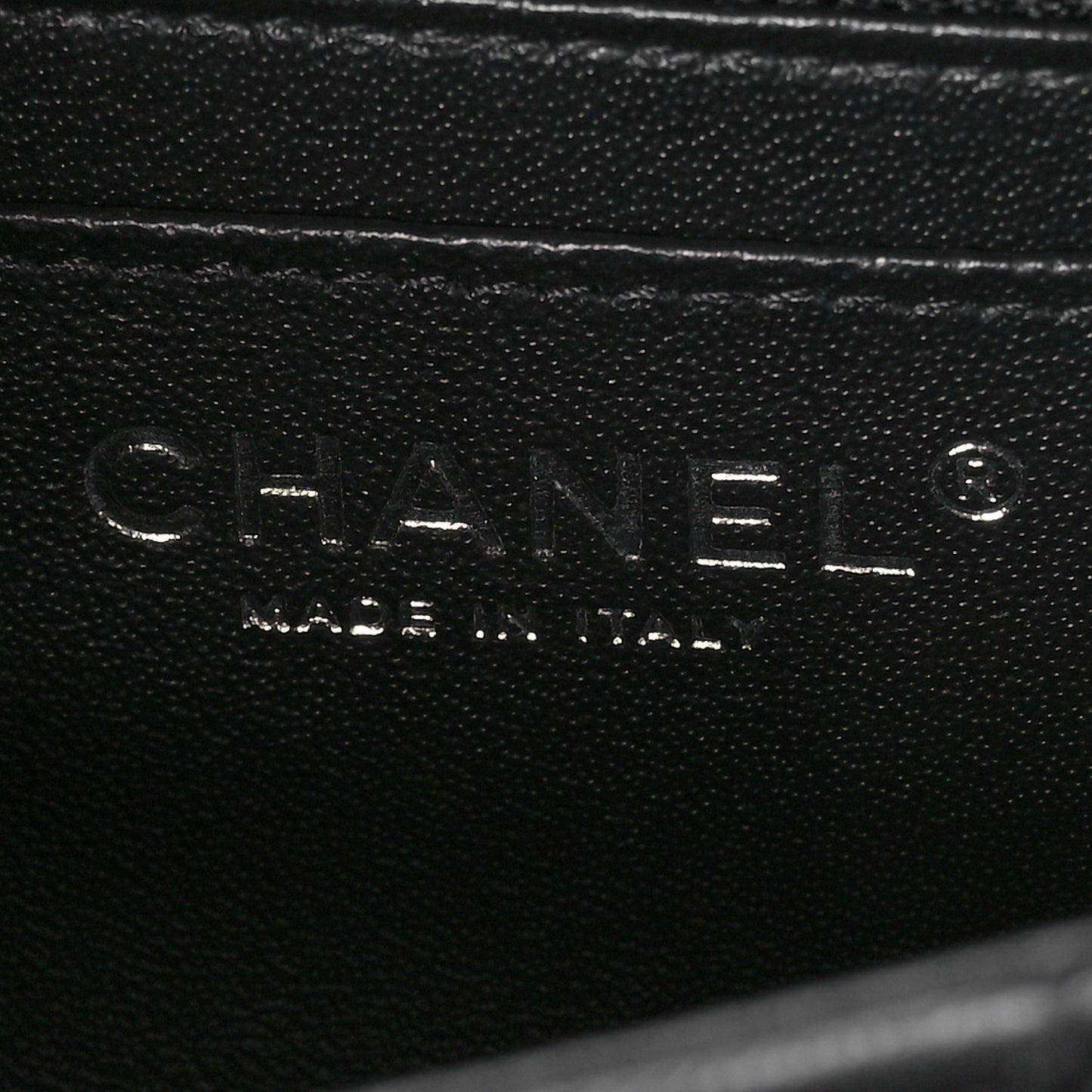 Lambskin Quilted Mini Rectangular Flap Black