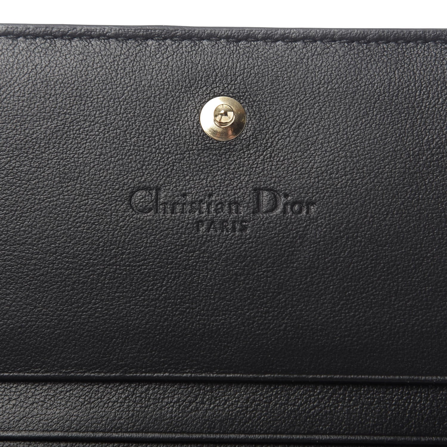 Christian Dior Calfskin Tie Mini Lady Dior Wallet Blue Multicolor 6 of 8