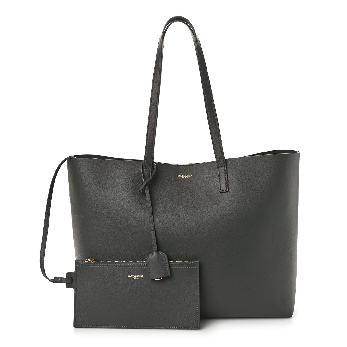 Calfskin Large Shopping Tote Earth