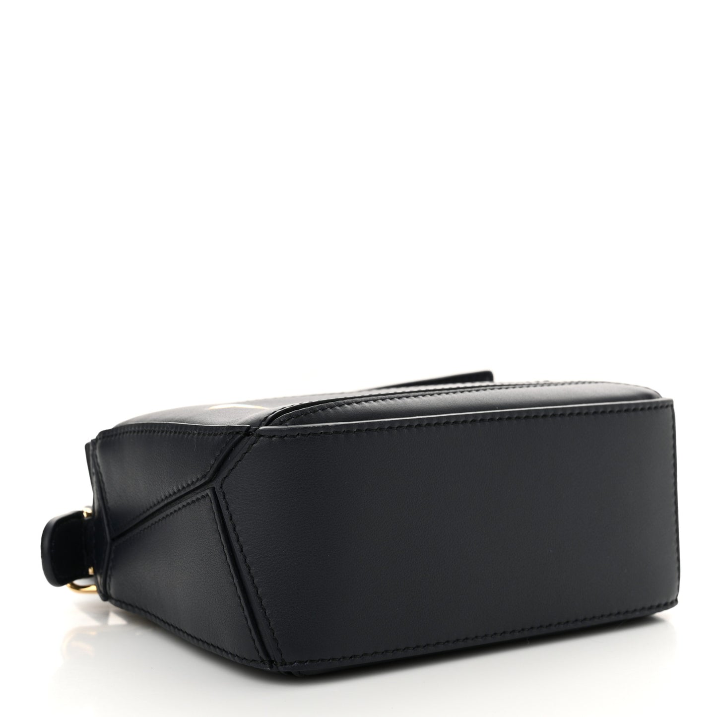 Calfskin New Year Mini Puzzle Bag Dark Ink