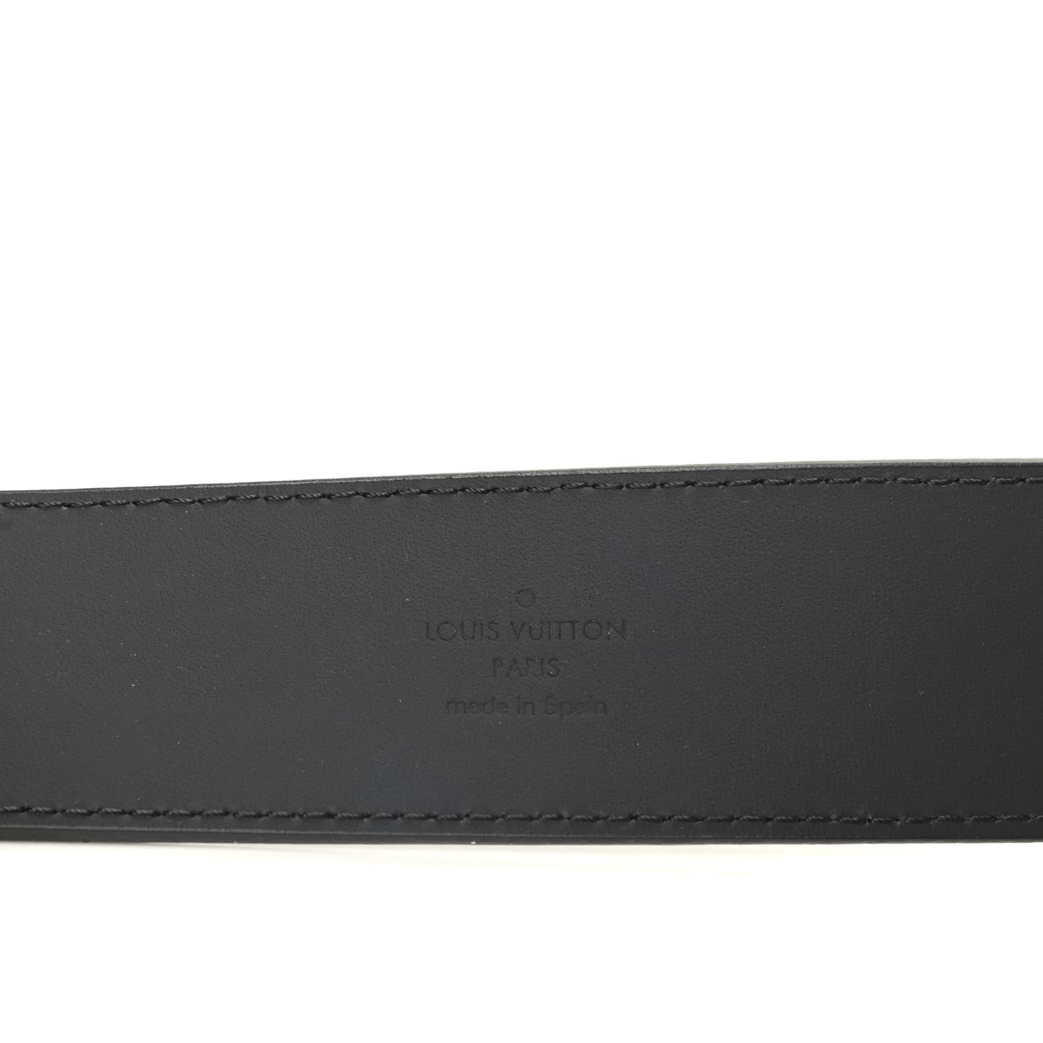 Louis Vuitton Calfskin LV Belt 100 40 Black 3 of 5