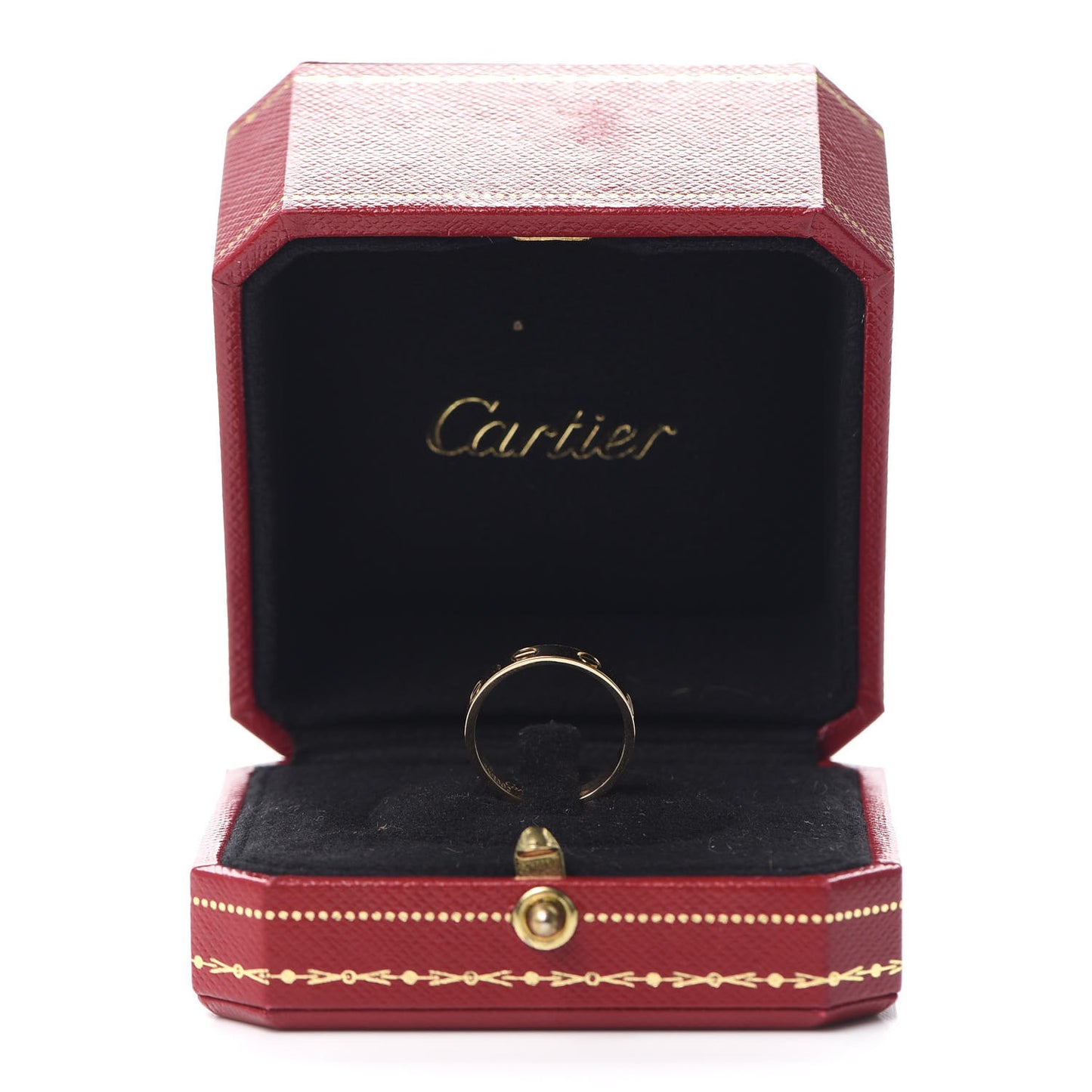 18K Yellow Gold 3.5mm LOVE Wedding Band Ring 51 5.75