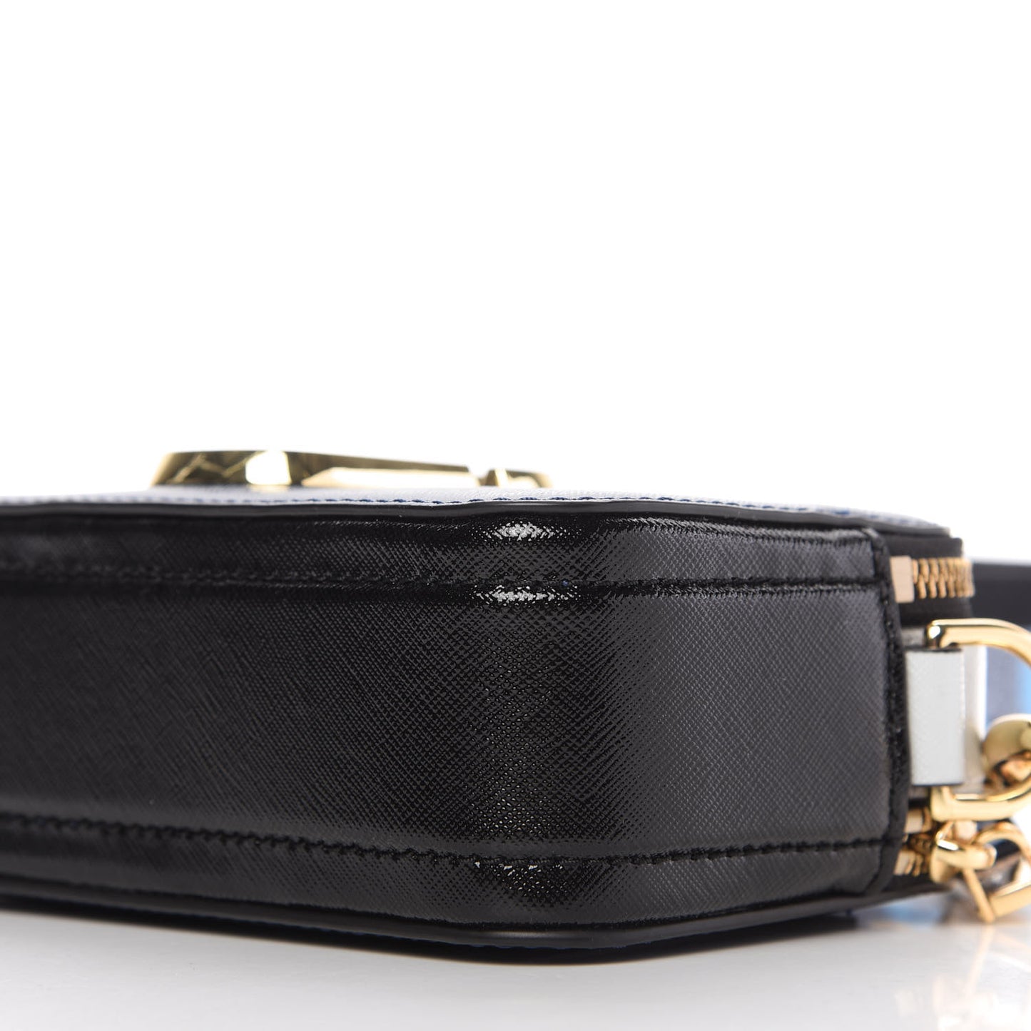 Saffiano Small Snapshot Camera Bag Blue Sea