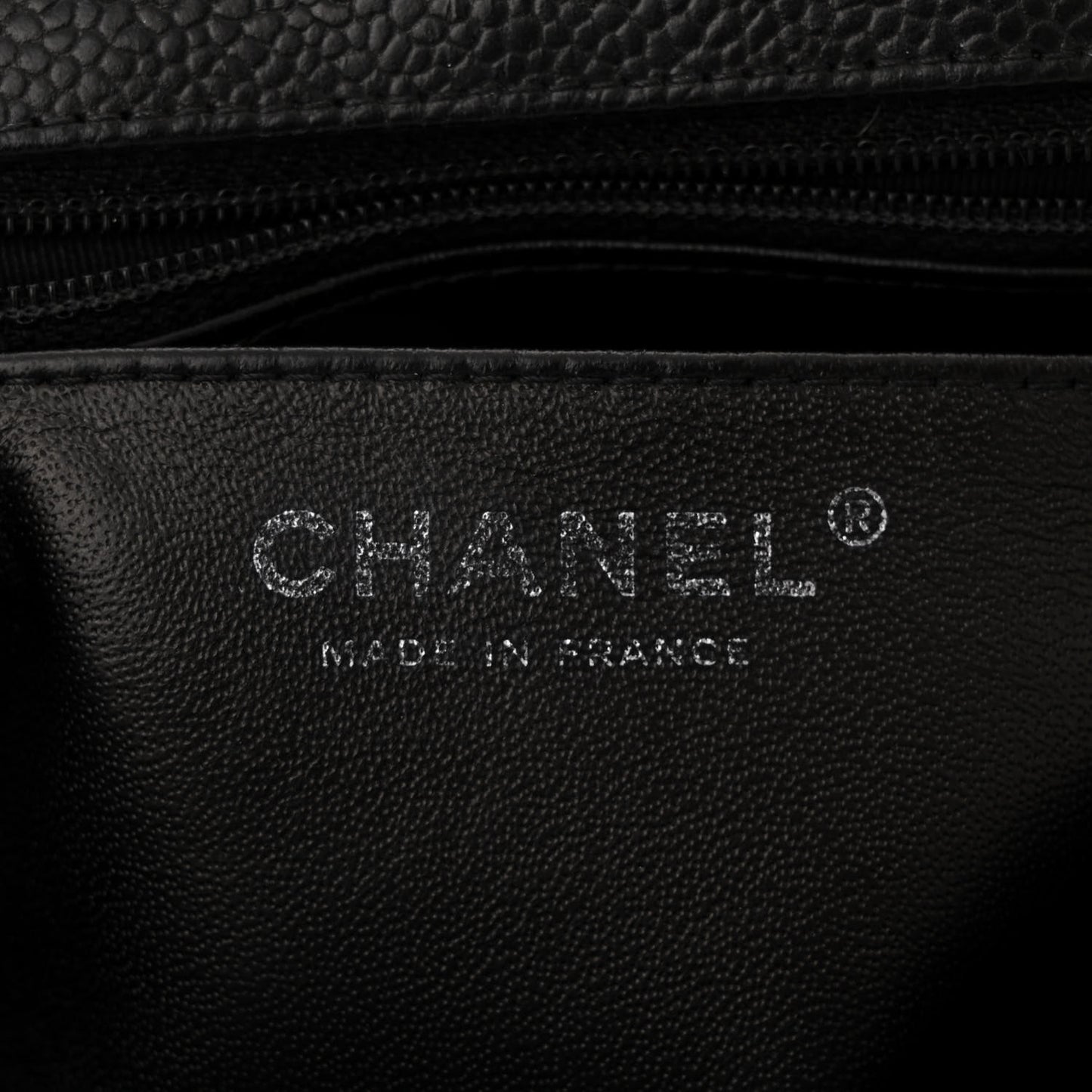 Caviar Quilted Mini Square Flap Black