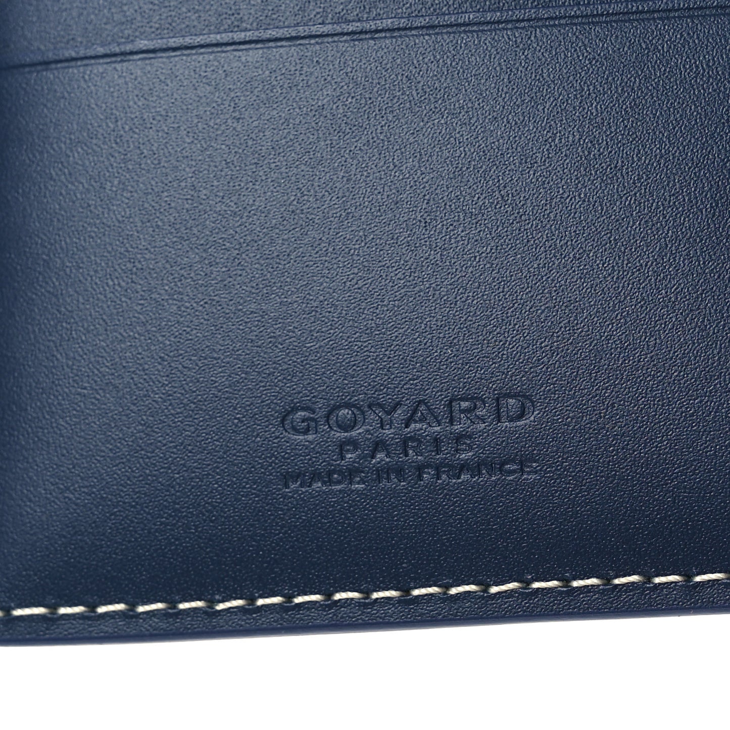 Goyardine Grenelle Passport Wallet Navy