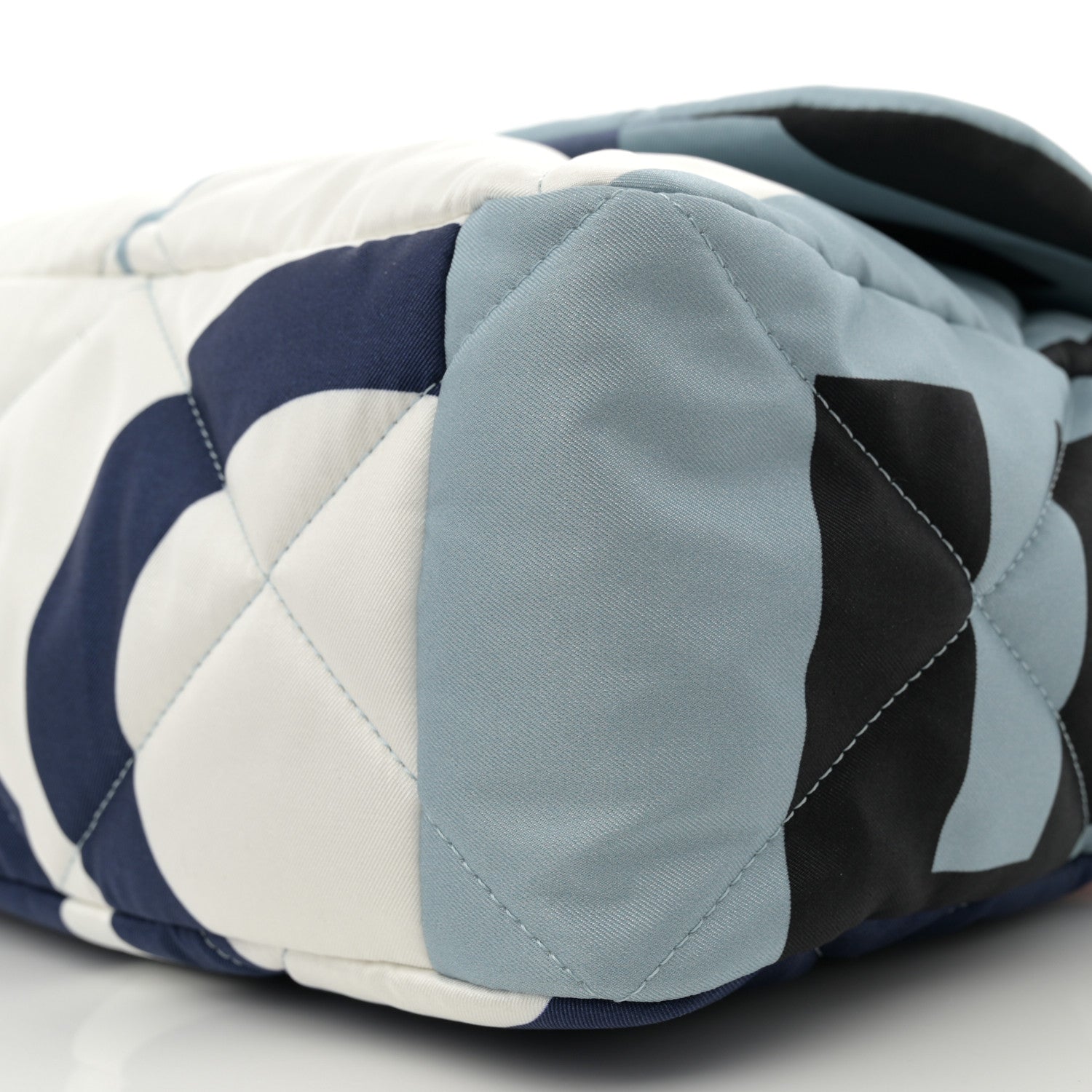 Chanel Silk Maxi Scarf Chanel 19 Flap Black Blue White 10 of 11