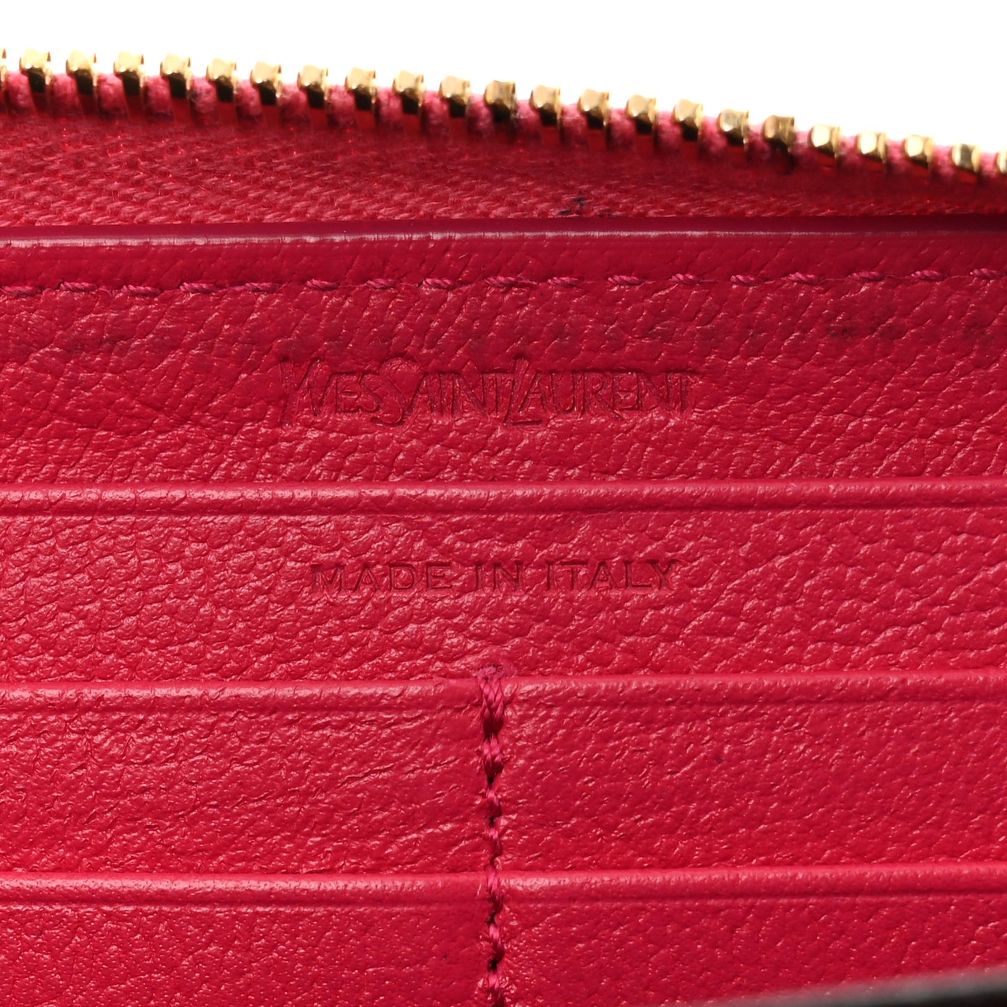 Chevre Belle De Jour Zip Around Wallet Fuchsia