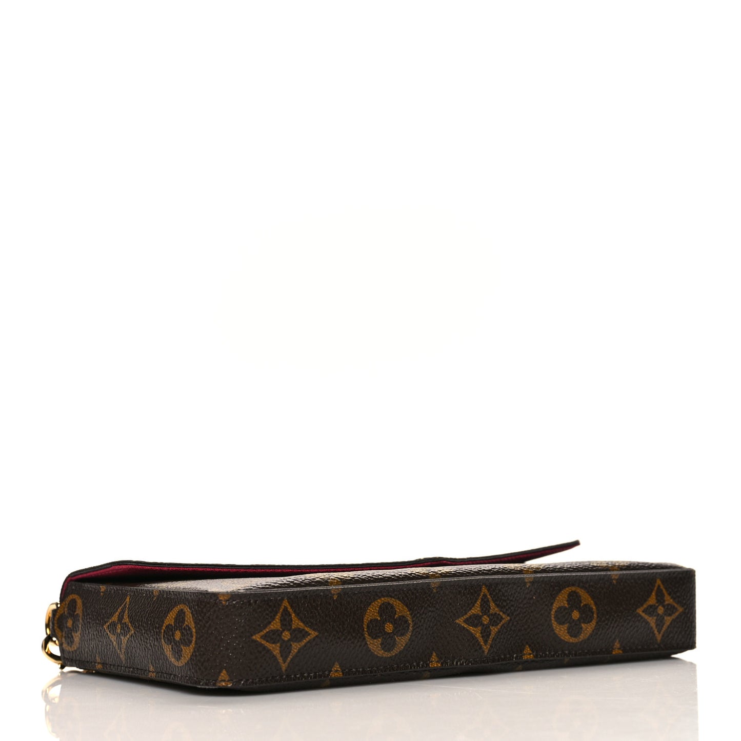 Monogram Pochette Felicie Chain Wallet Fuchsia