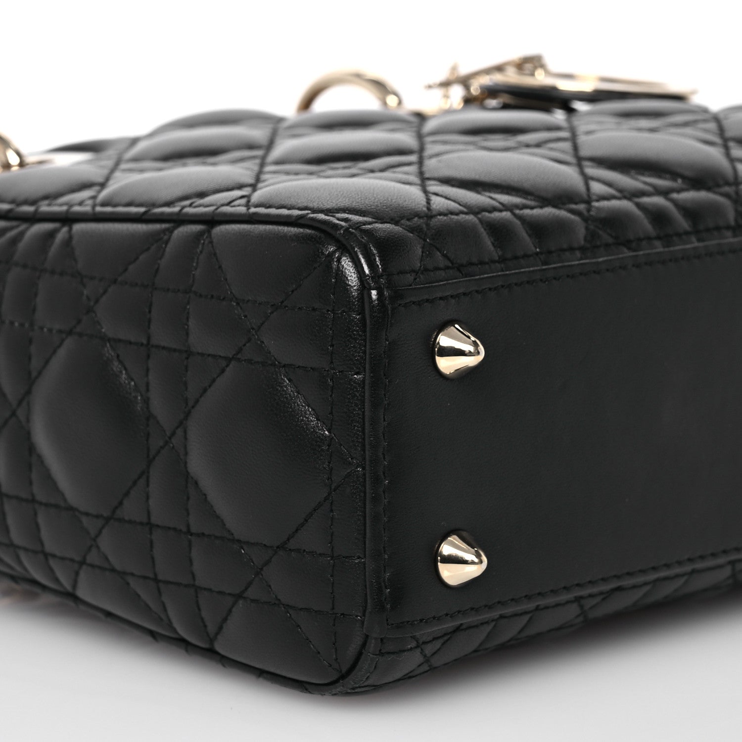Christian Dior Lambskin Cannage Small My ABCDior Lady Dior Black 9 of 14