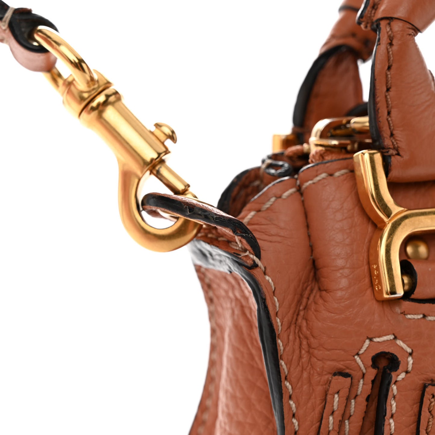 Calfskin Mini Marcie Satchel Tan