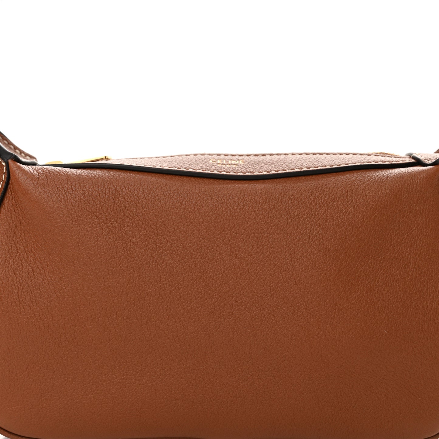 Supple Calfskin Mini Romy Shoulder Bag Tan