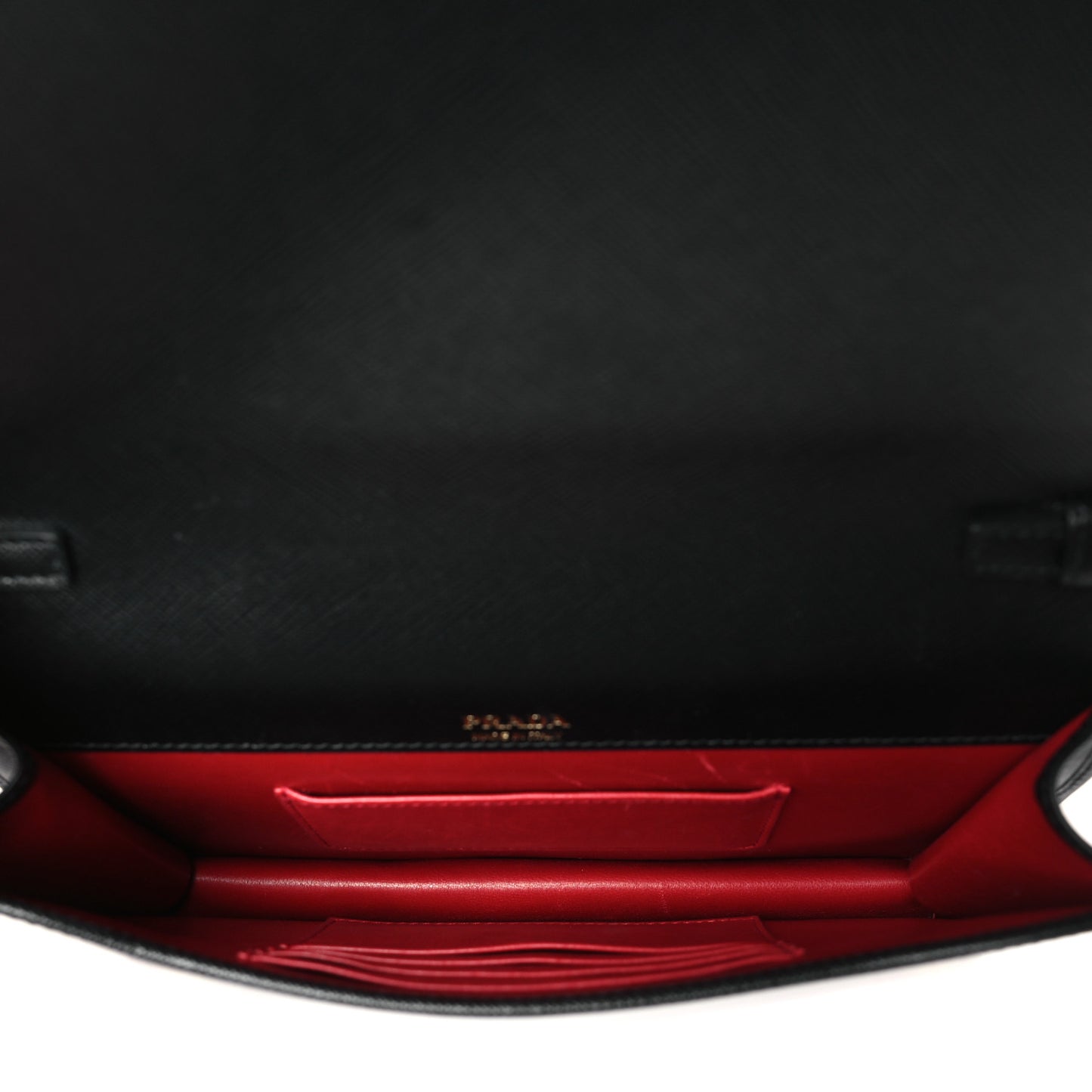 Saffiano Lux Mini Crossbody Bag Black