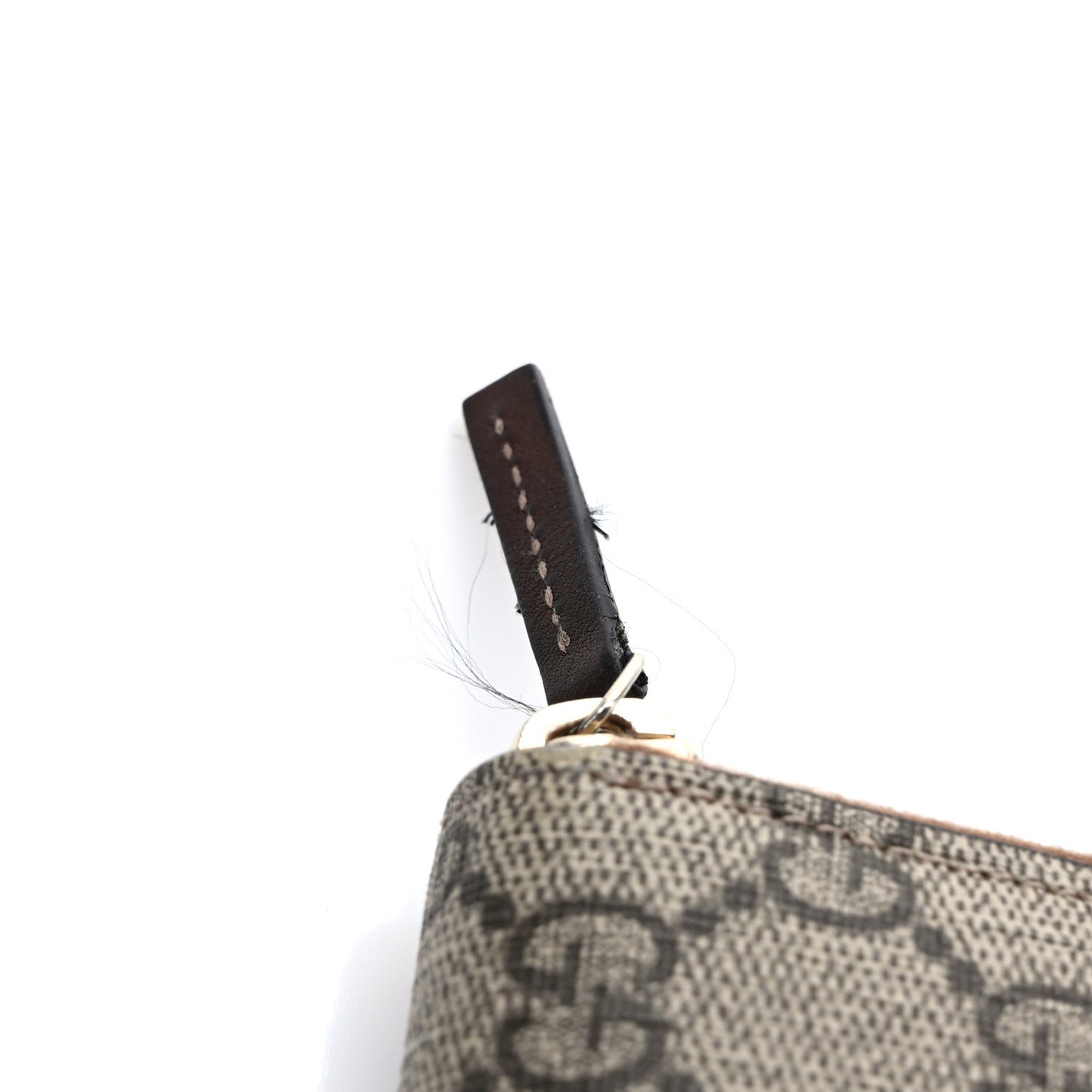 GG Supreme Monogram Nice Zip Around Wallet Maple Brown
