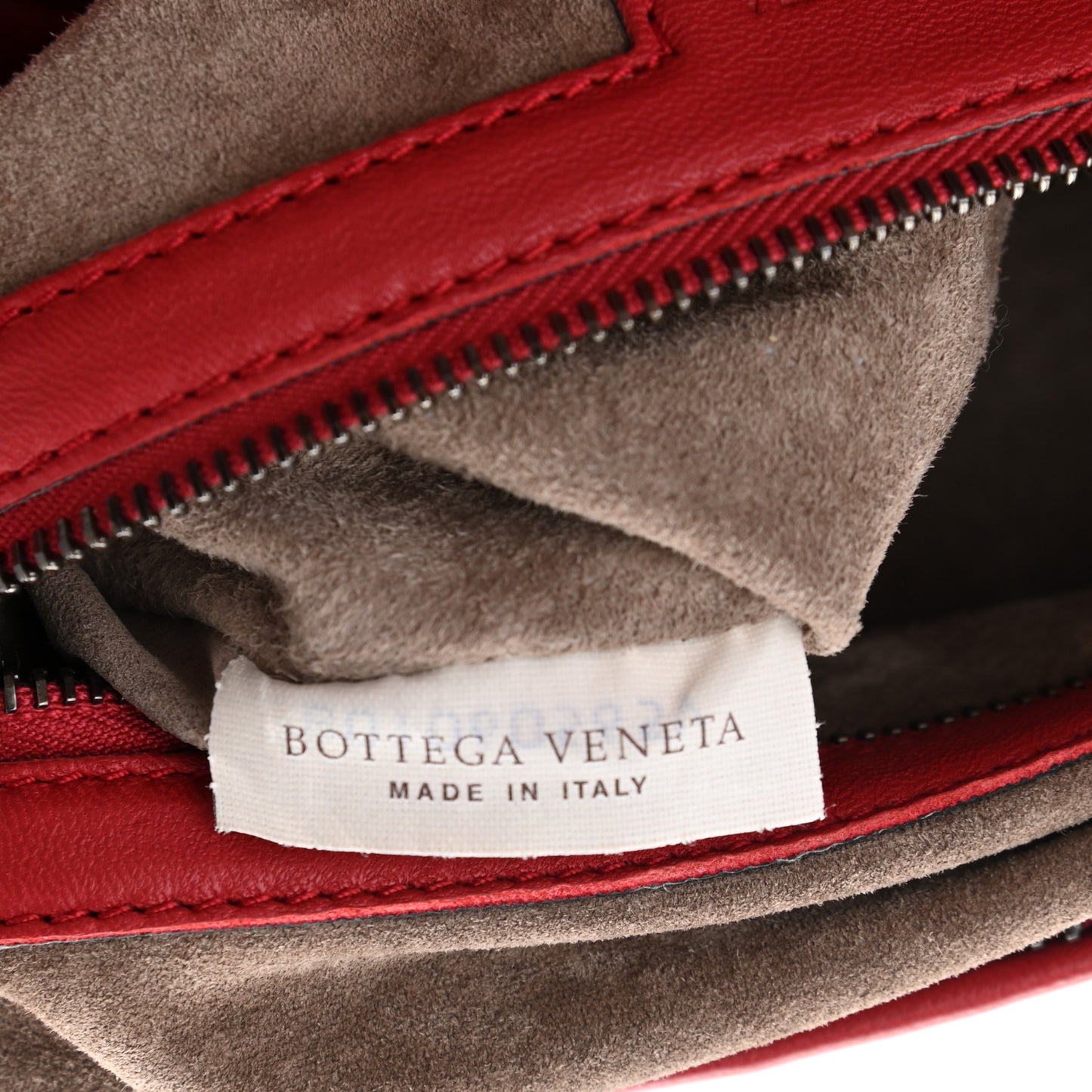 Nappa Intrecciato Montaigne Rings Satchel Red