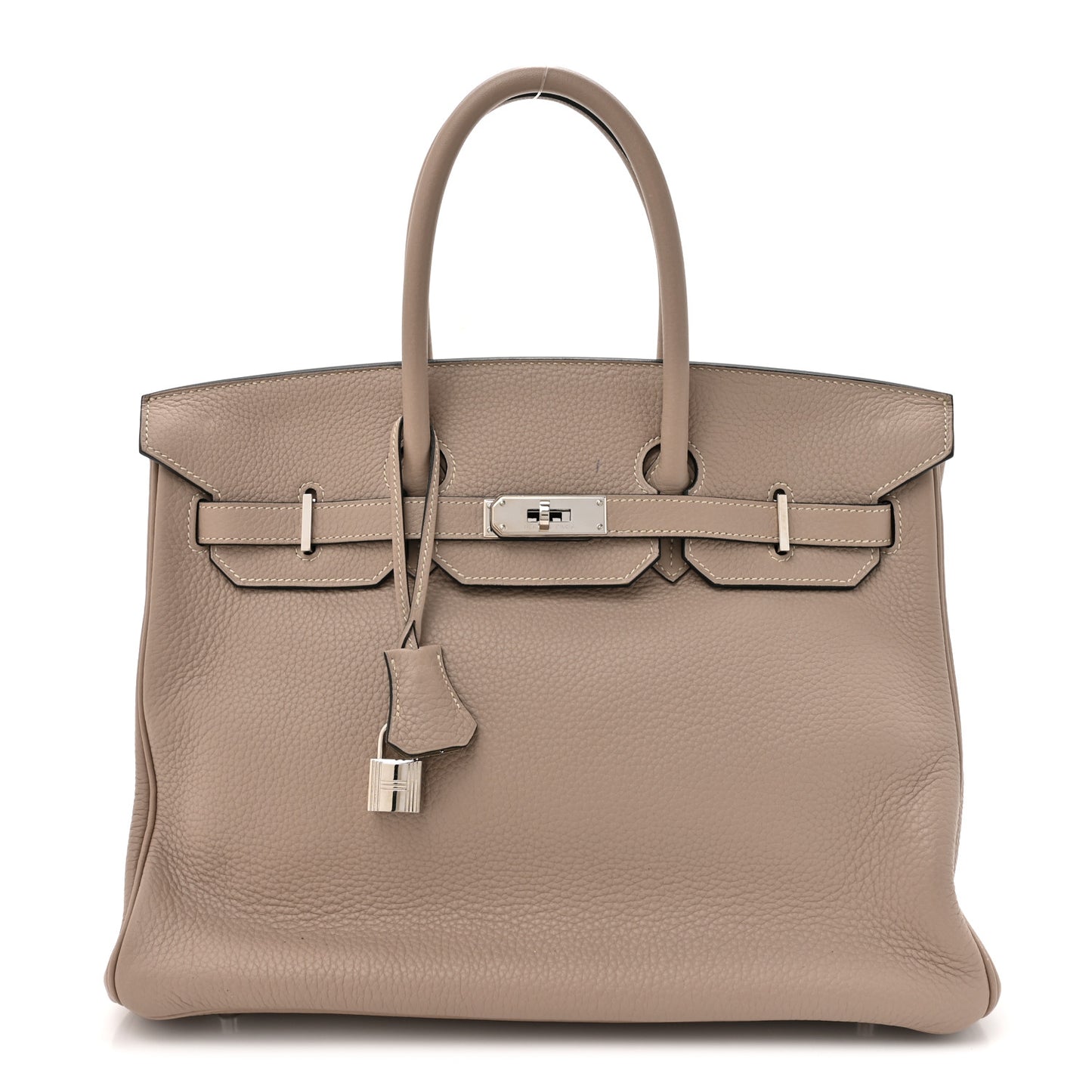 Taurillon Clemence Birkin 35 Gris Tourterelle