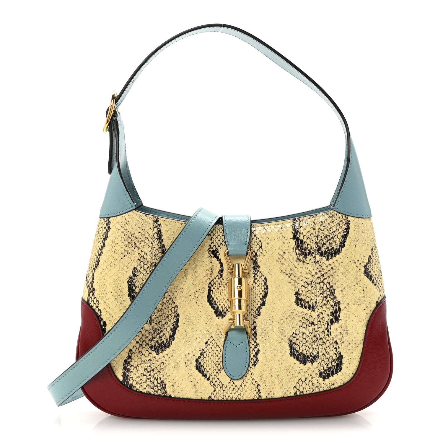 Gucci Snakeskin Calfskin Small Jackie 1961 Hobo Multicolor 1786930