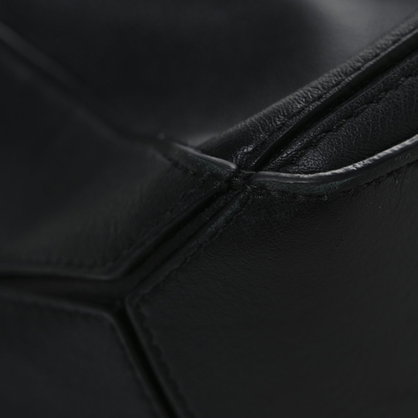 Calfskin Small Puzzle Bag Black
