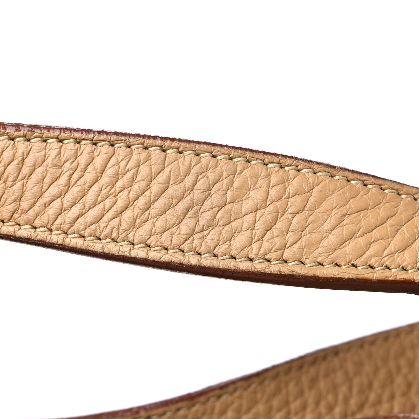 Vitello Daino Buckle Shoulder Bag Sabbia