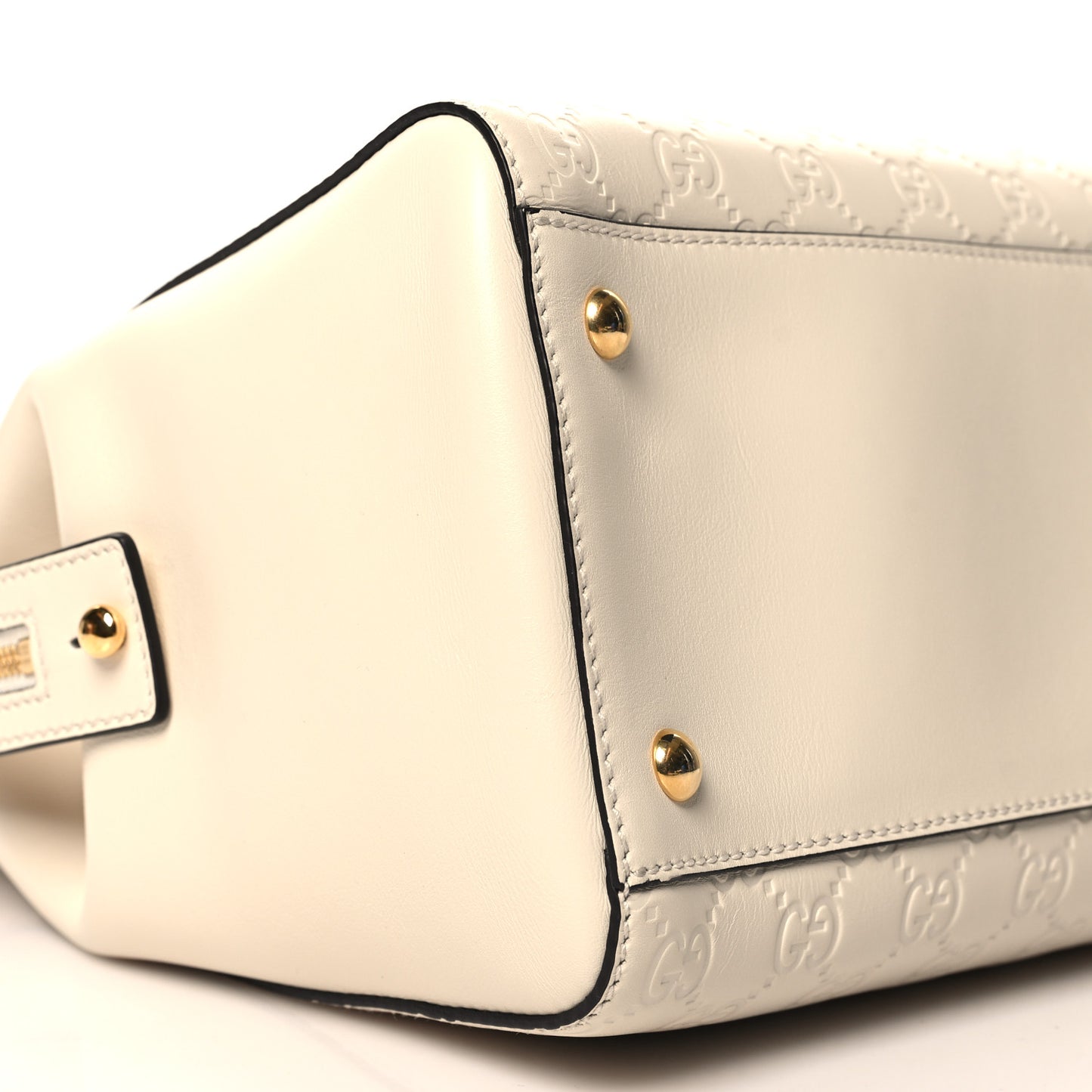 Guccissima Signature Large Shoulder Tote Bag Mystic White