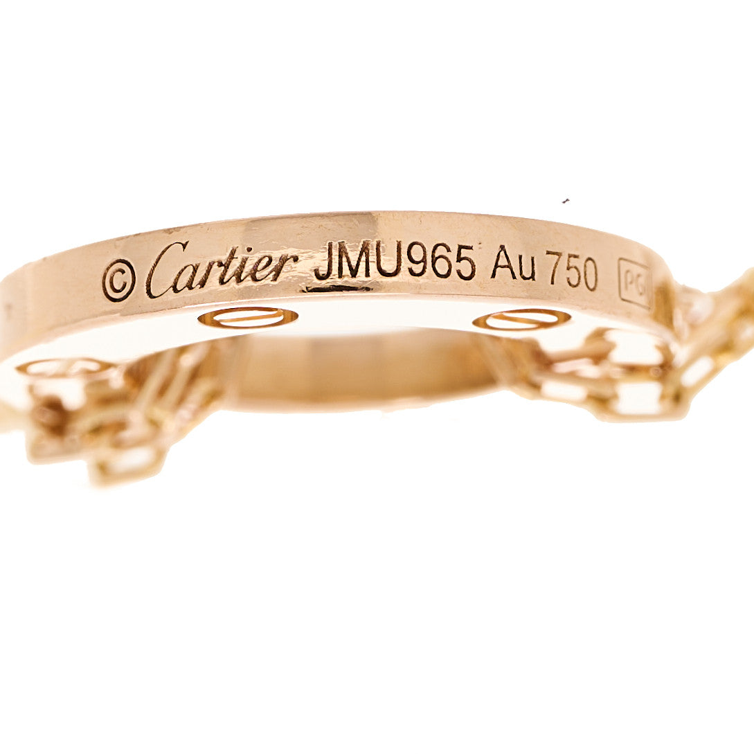 18K Pink Gold Diamond Love Bracelet